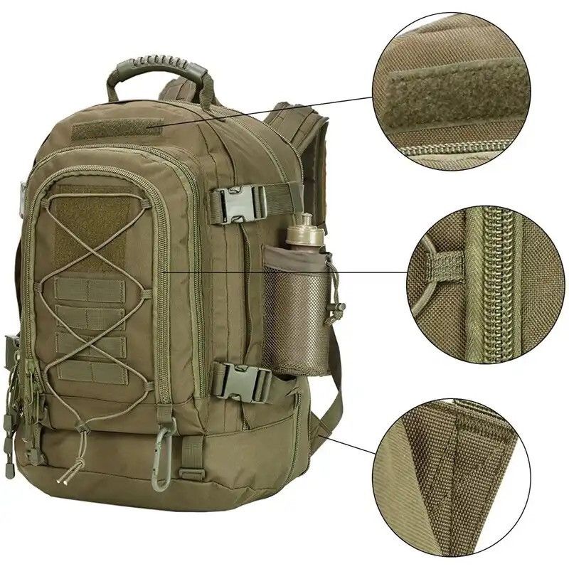 Vintage 60L Large Backpack Size ONE SIZE - 4 Thumbnail