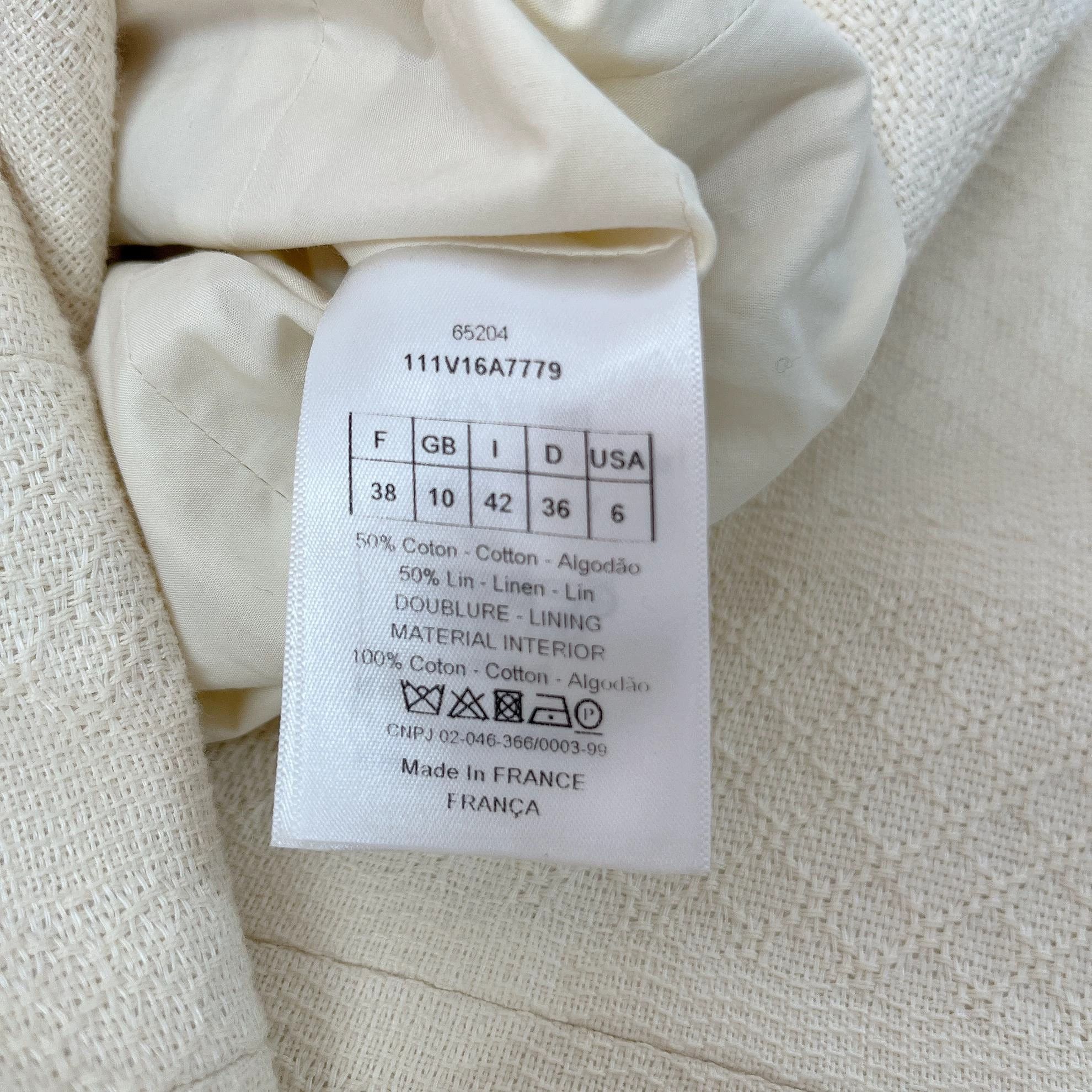 Dior Dior Ivory Tailored Blazer F38 Size S / US 4 / IT 40 - 8 Thumbnail