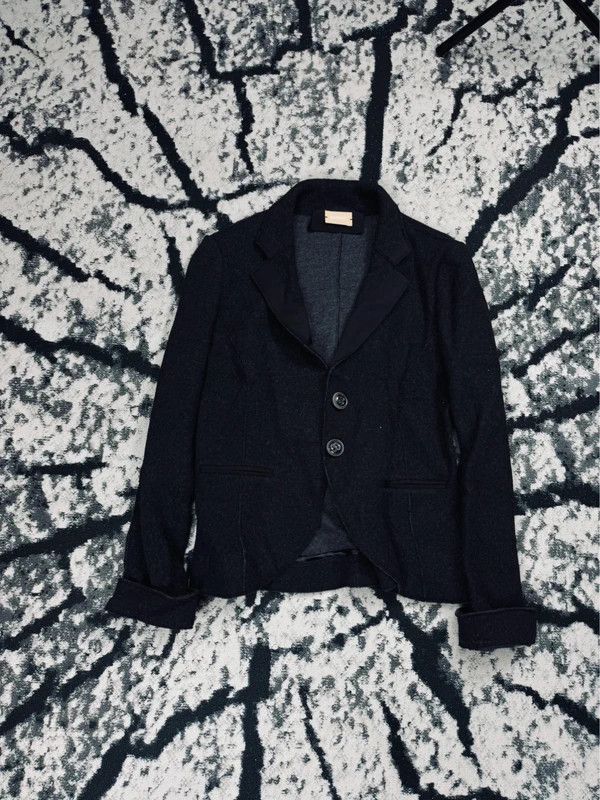 Other Rosso35 italy 44 L gray black wool jacket Size L / US 10 / IT 46 - 1 Thumbnail