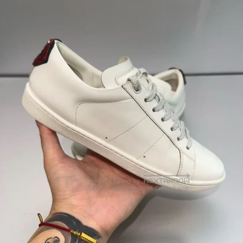 Saint Laurent Paris Saint Laurent Paris White Sneakers Size US 5 / EU 37 - 8 Thumbnail
