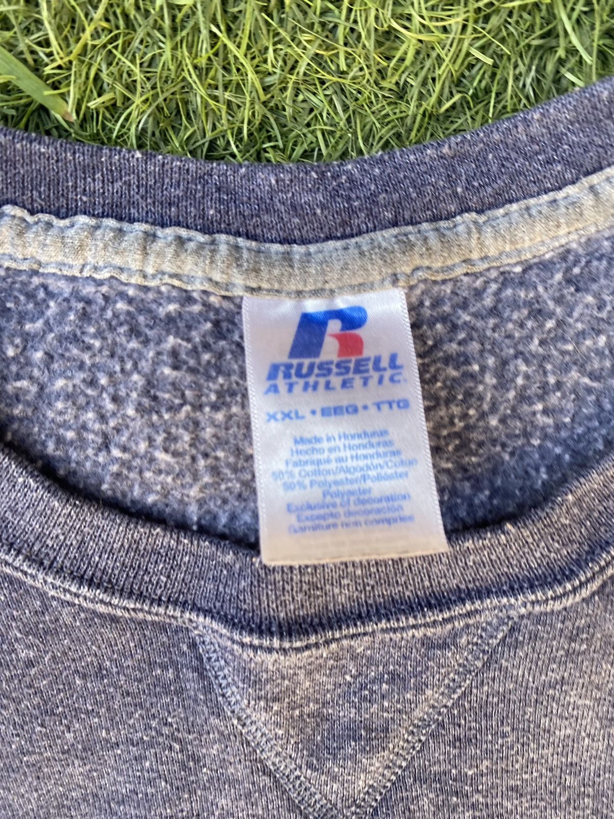 Russell Athletic × Vintage Faded VTG 90s Russel athletic Size US XL / EU 56 / 4 - 3 Thumbnail