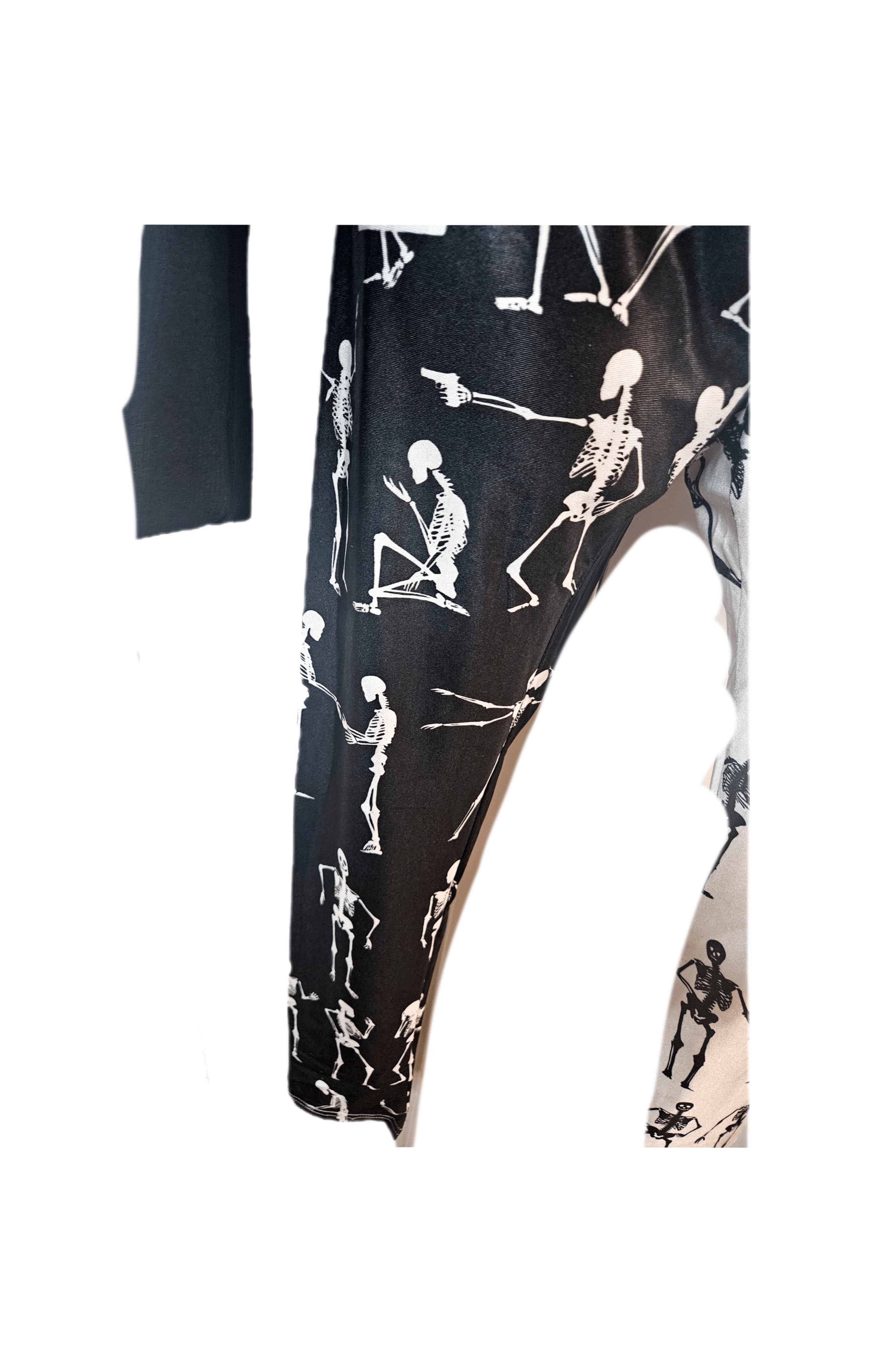 Other VINTAGE B/W SKELETON LEGGINGS RARE Size 28" / US 6 / IT 42 - 4 Thumbnail