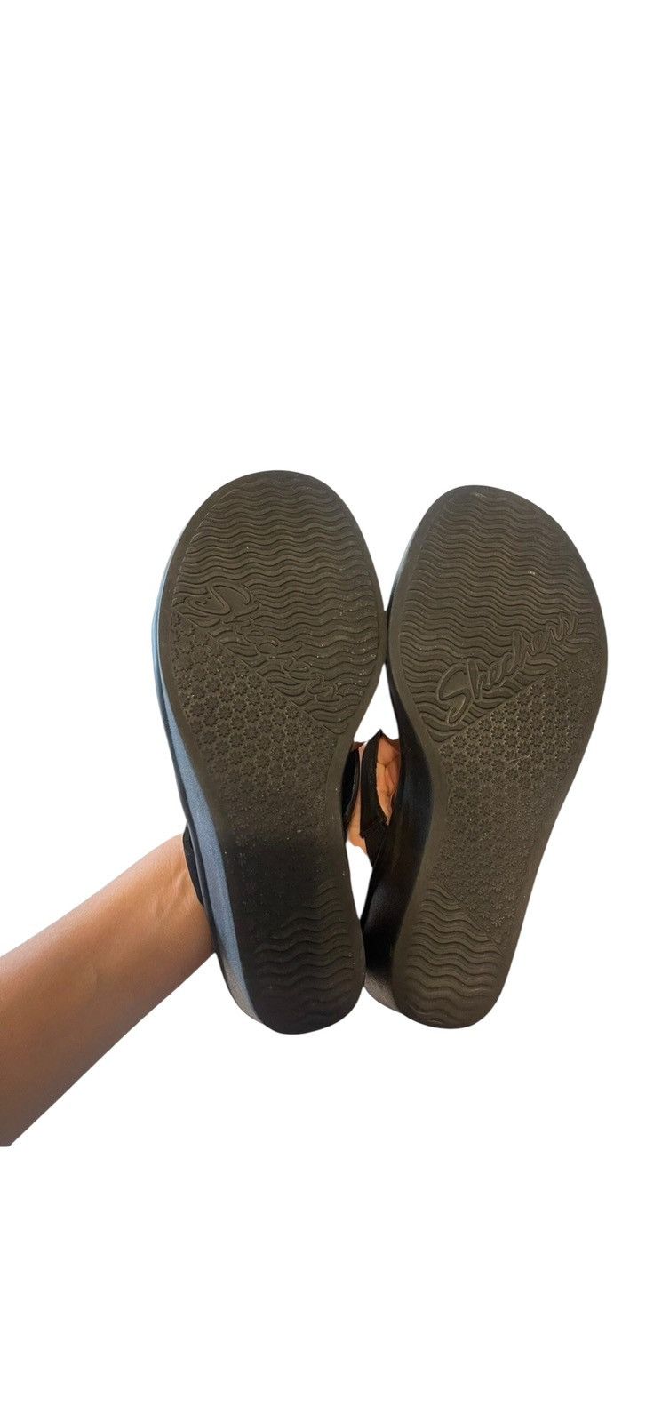 SKECHERS Skecher Luxe Foam Women’s Sandals Size 10 Black Size US 10 / IT 40 - 7 Thumbnail