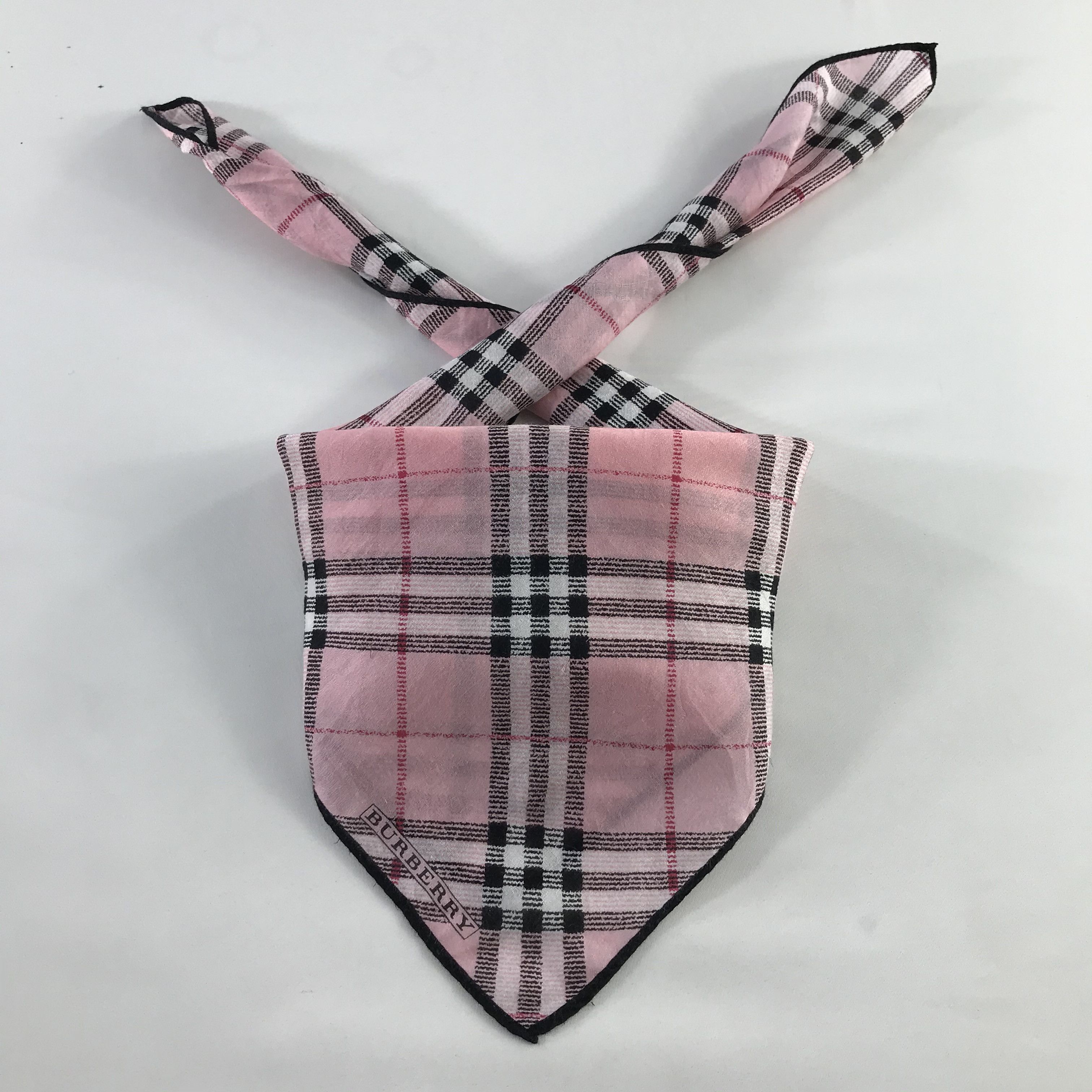 Burberry × Vintage Burberry Bandana / Handkerchief / Neckerchief - S510 Size ONE SIZE - 3 Thumbnail