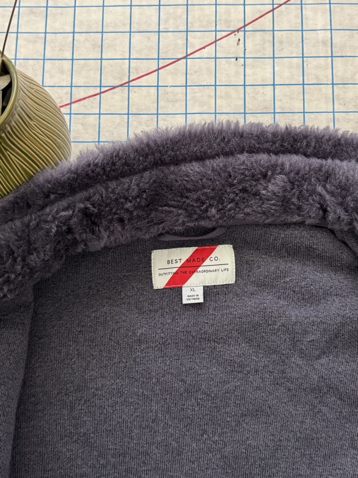 Best Made Co. Best Made Co. Wool Sherpa Fleece Full Zip Jacket XL Mens Size US XL / EU 56 / 4 - 8 Thumbnail