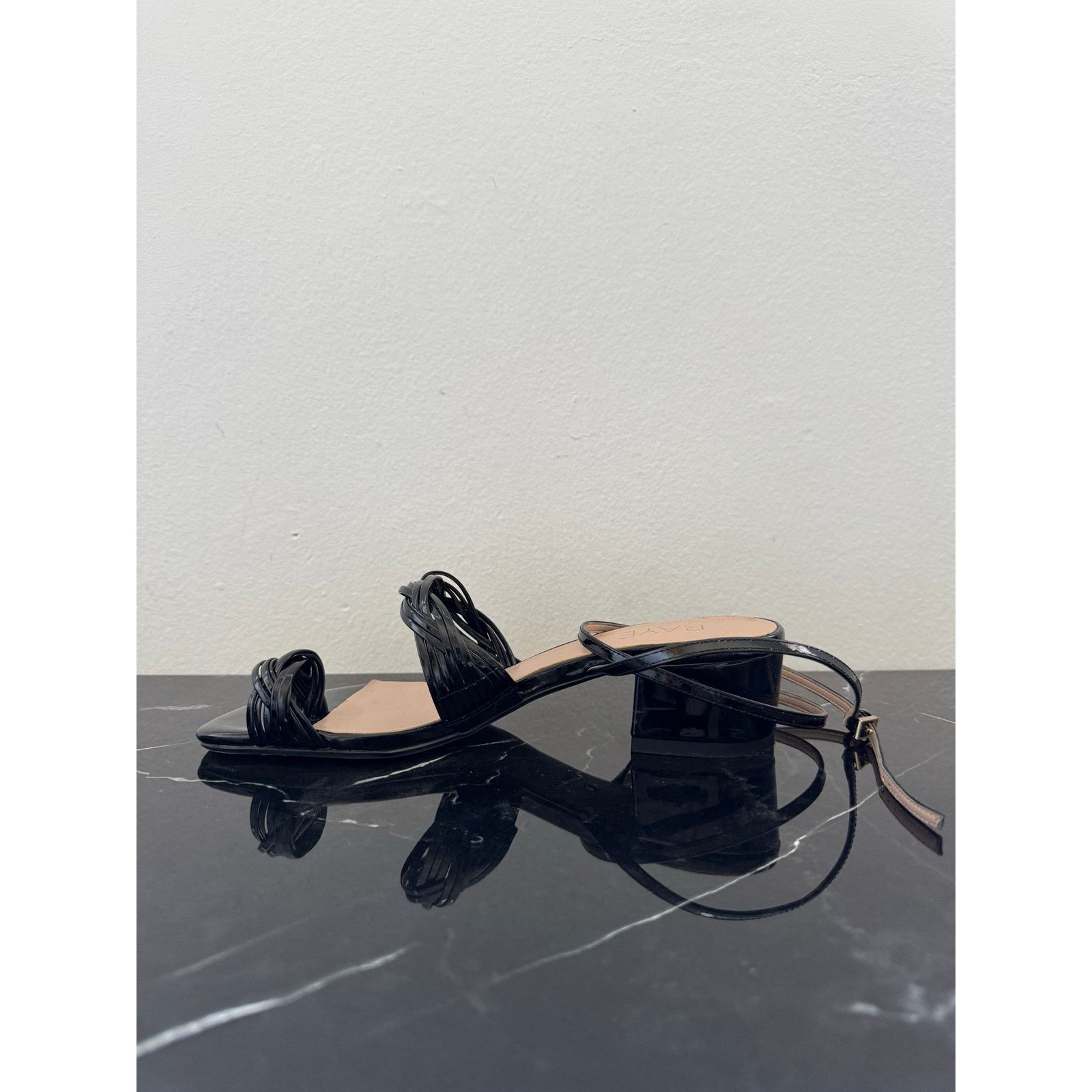 & Other Stories Raye Black Strappy Sandals Size US 7.5 / IT 37.5 - 10 Thumbnail