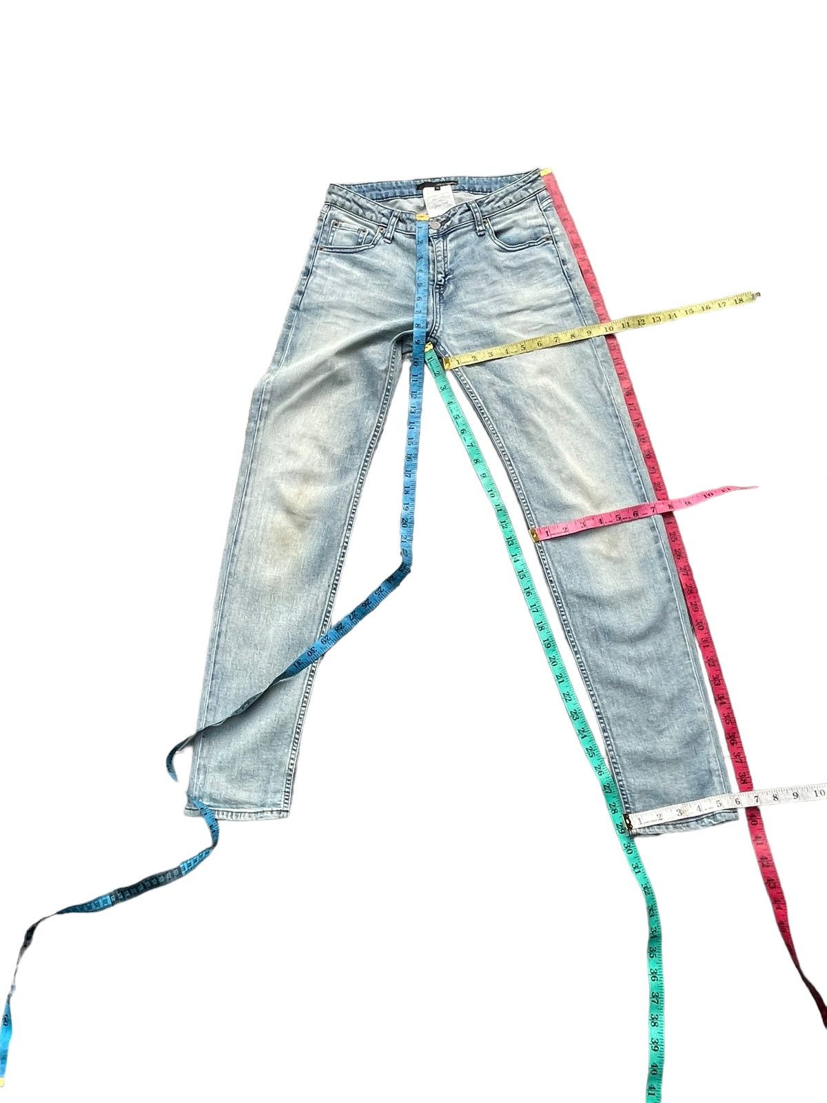Japanese Brand Goutcommun Slim Fit Denim Size 29" - 17 Thumbnail