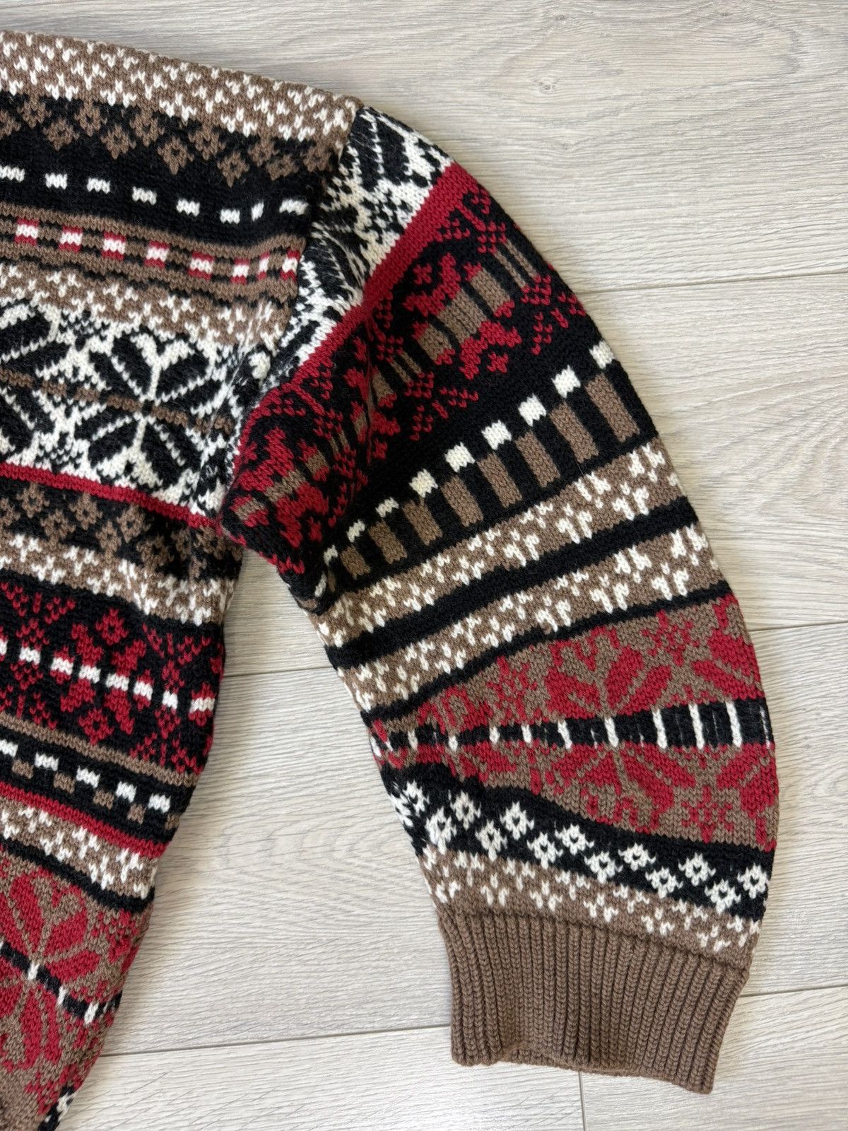Martine Rose Martine Rose AW22 Merino Wool Fair Isle Knit Sweater Size US L / EU 52-54 / 3 - 8 Thumbnail