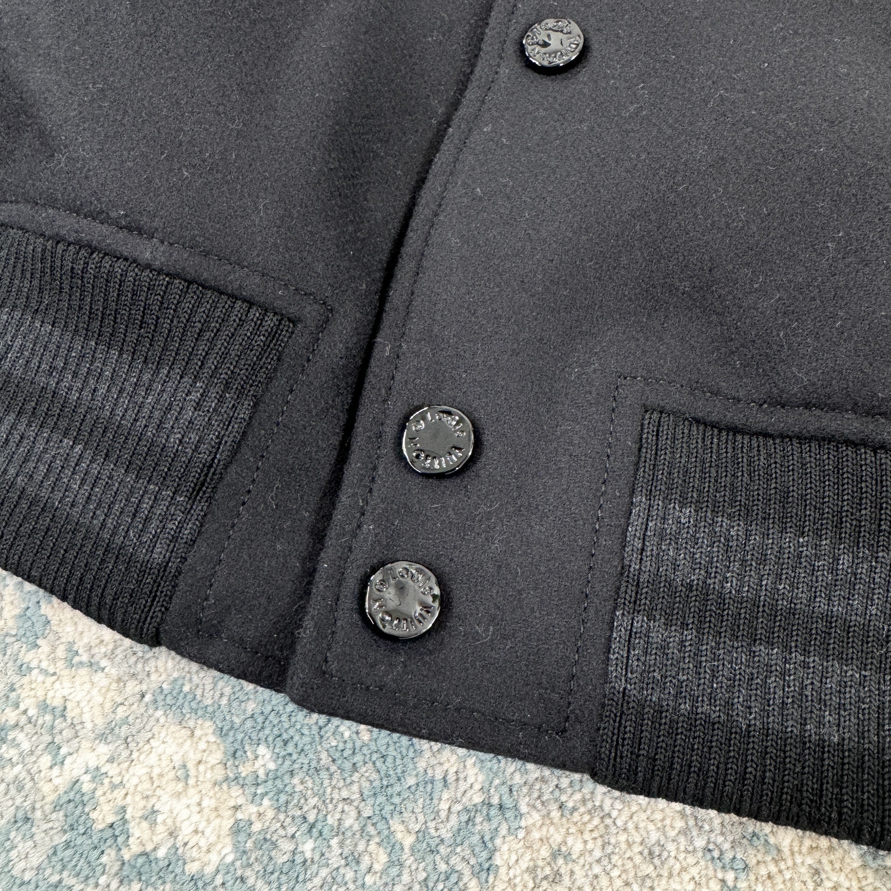 Louis Vuitton Louis Vuitton 1AA7EM Monogram Embosed Jacket Black RRP £3900 Size US S / EU 44-46 / 1 - 6 Thumbnail
