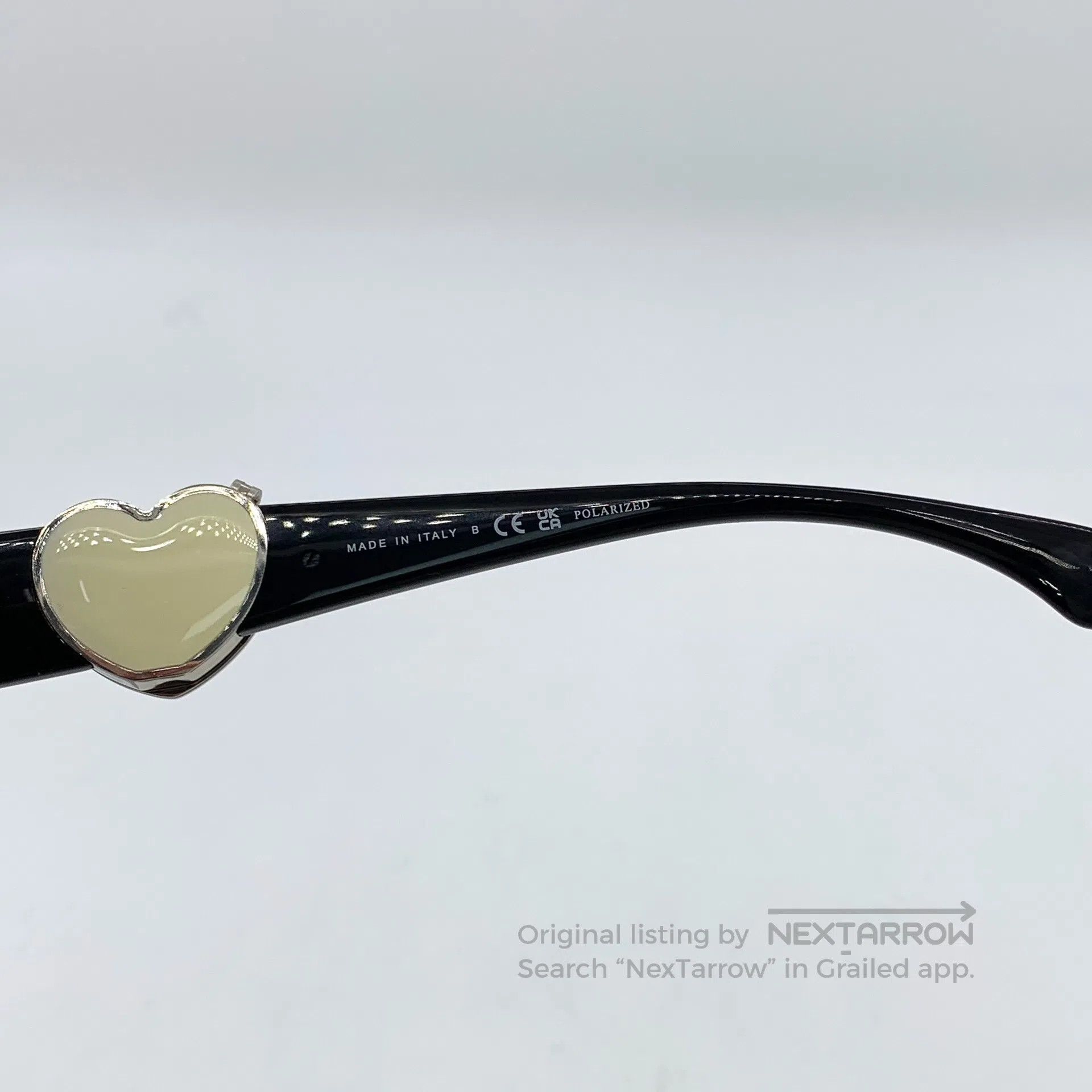 Chanel Chanel Black Logo Heart Decoration Square Frame Sunglasses Size ONE SIZE - 7 Thumbnail