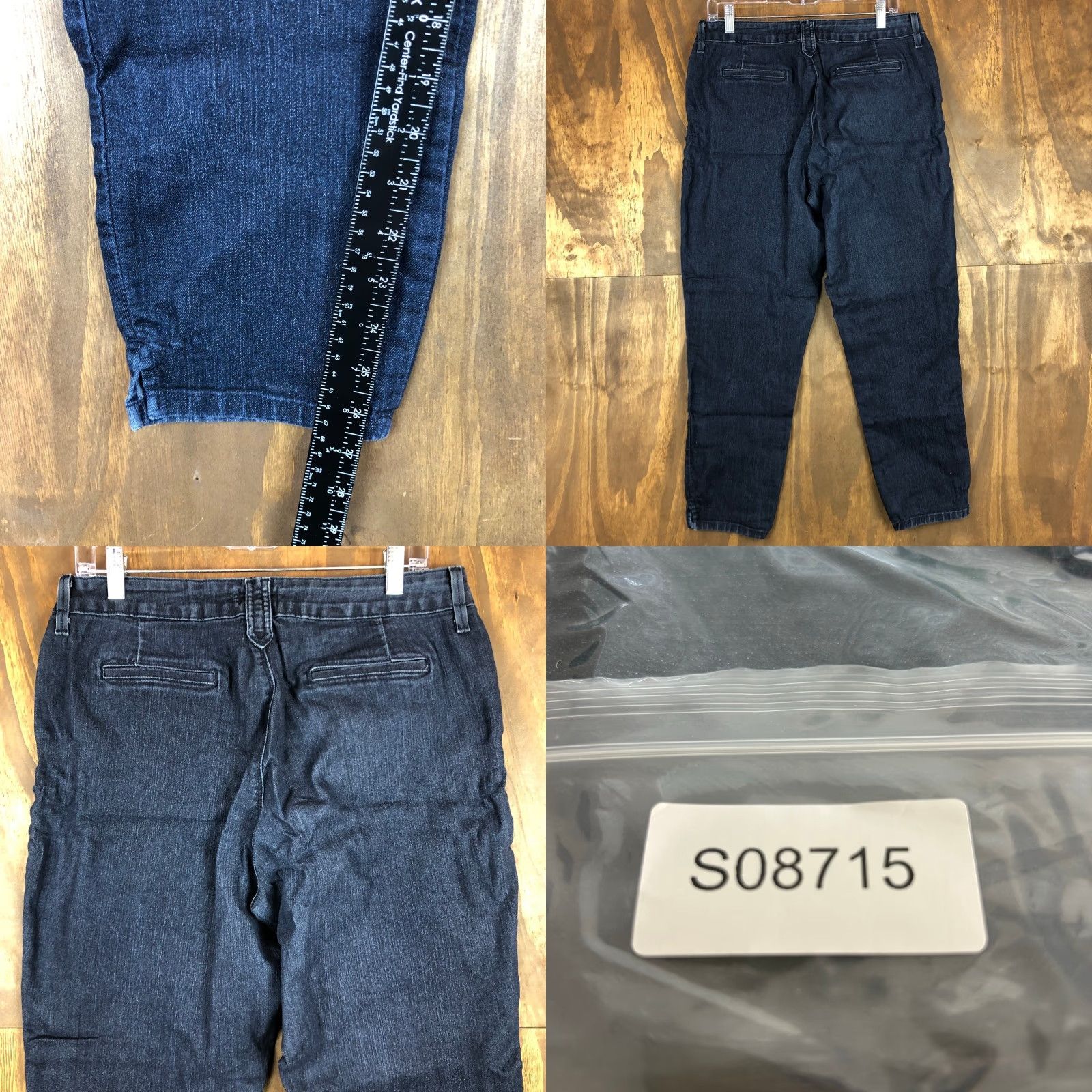 NYDJ NYDJ Jeans Blue Dark Wash Mid Rise Lift Tuck Ankle Slits Stretch 12 Womens Size 24" / US 00 / IT 34 - 8 Thumbnail