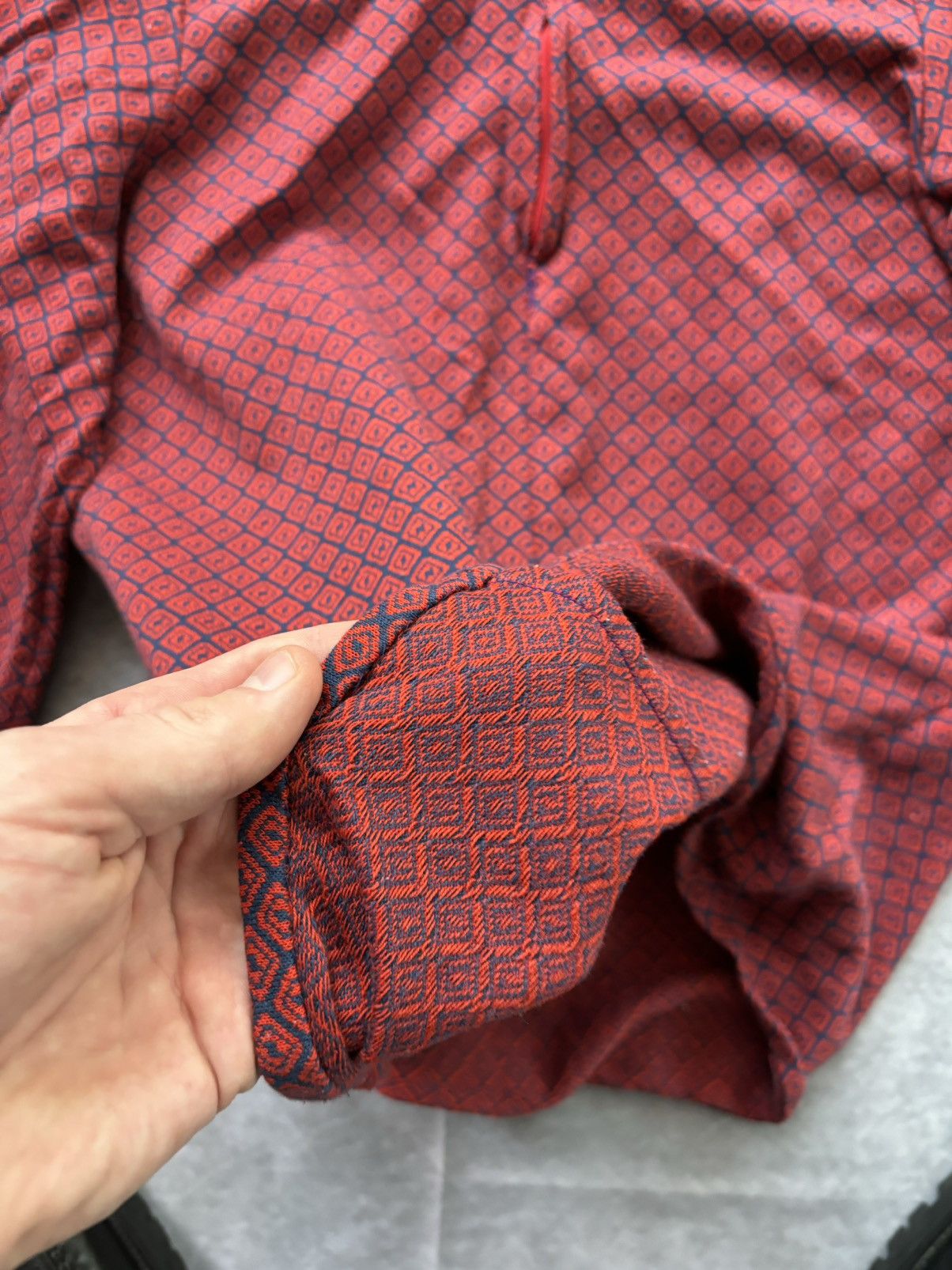 Handmade × Vintage 1970s Vintage Half Zip Longsleeve Pullover Rugby Polo Disco Size US XS / EU 42 / 0 - 6 Thumbnail