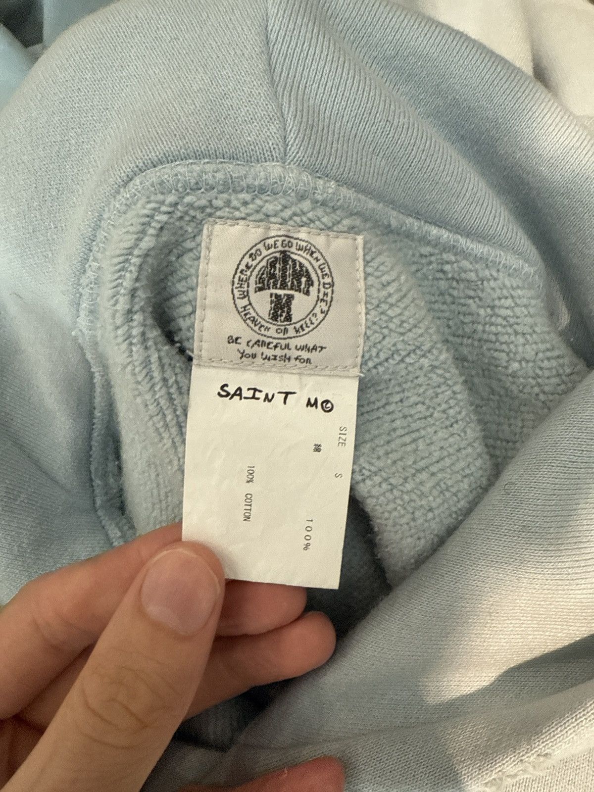 Saint Michael Saint Michael Angel of Death Hoodie Baby Blue Size US S / EU 44-46 / 1 - 3 Thumbnail