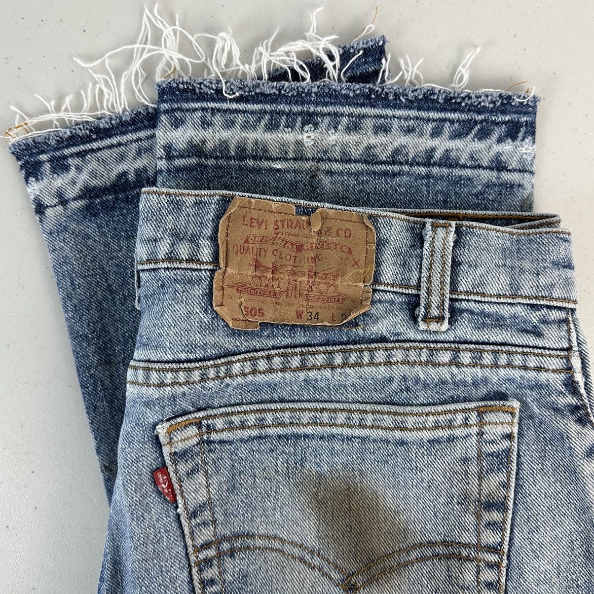 Vintage Levis 505 Jeans 34 x 30 1990s Made In USA Denim