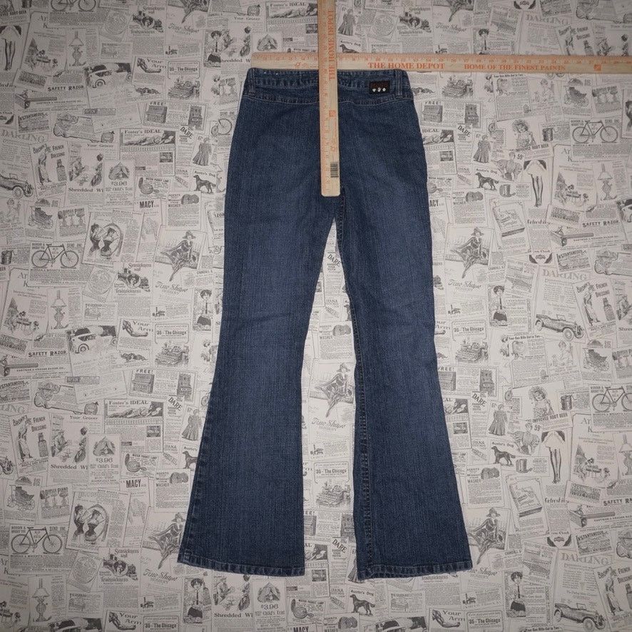 Vintage 1 - Vintage Y2K mudd brand 00s denim jeans flare femme pants Size US 26 / EU 42 - 4 Thumbnail