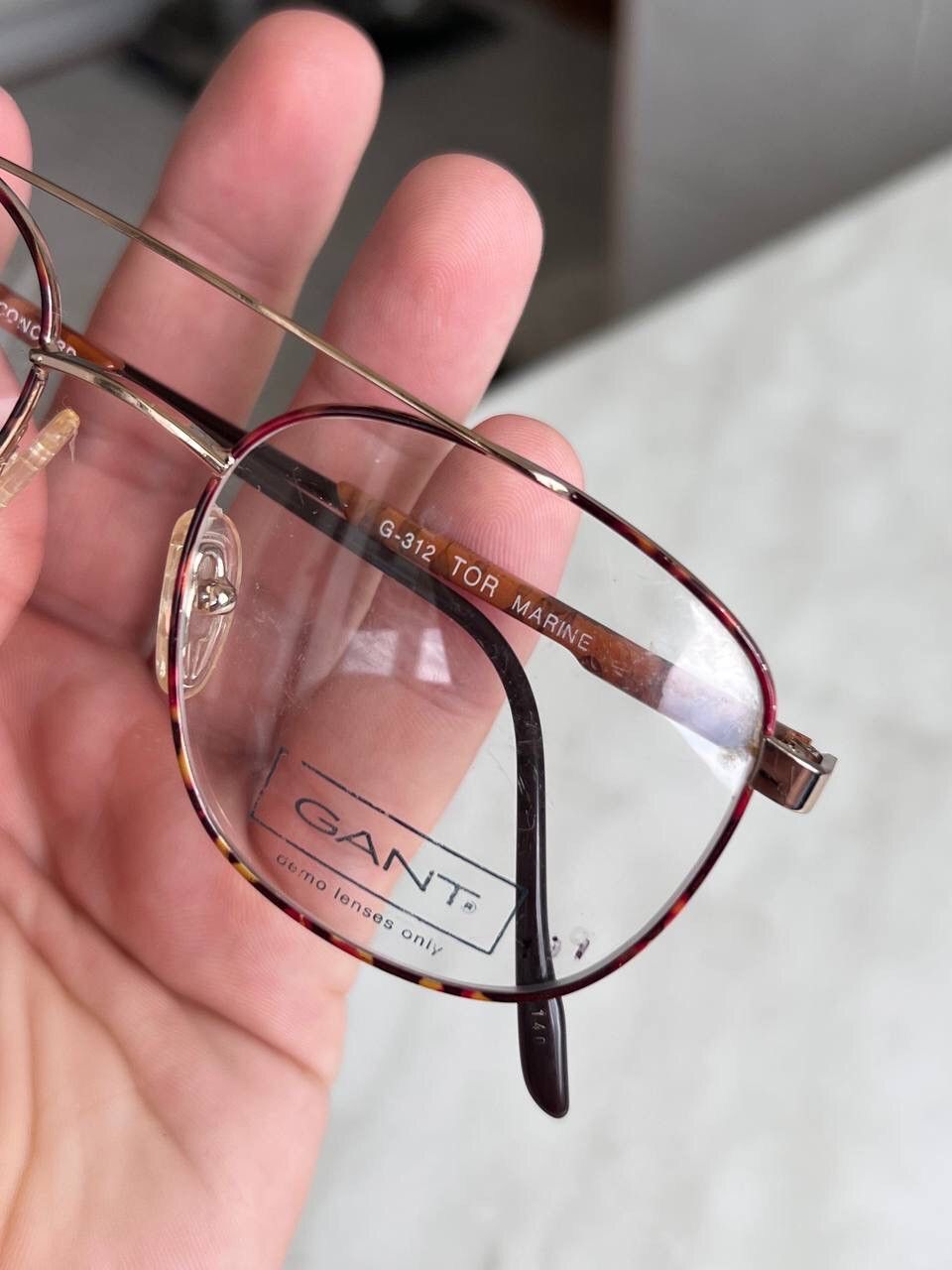 Gant Gant Vintage Metal Eyeglasses Brown Frame Logo Retro 80s/90s Size ONE SIZE - 7 Thumbnail