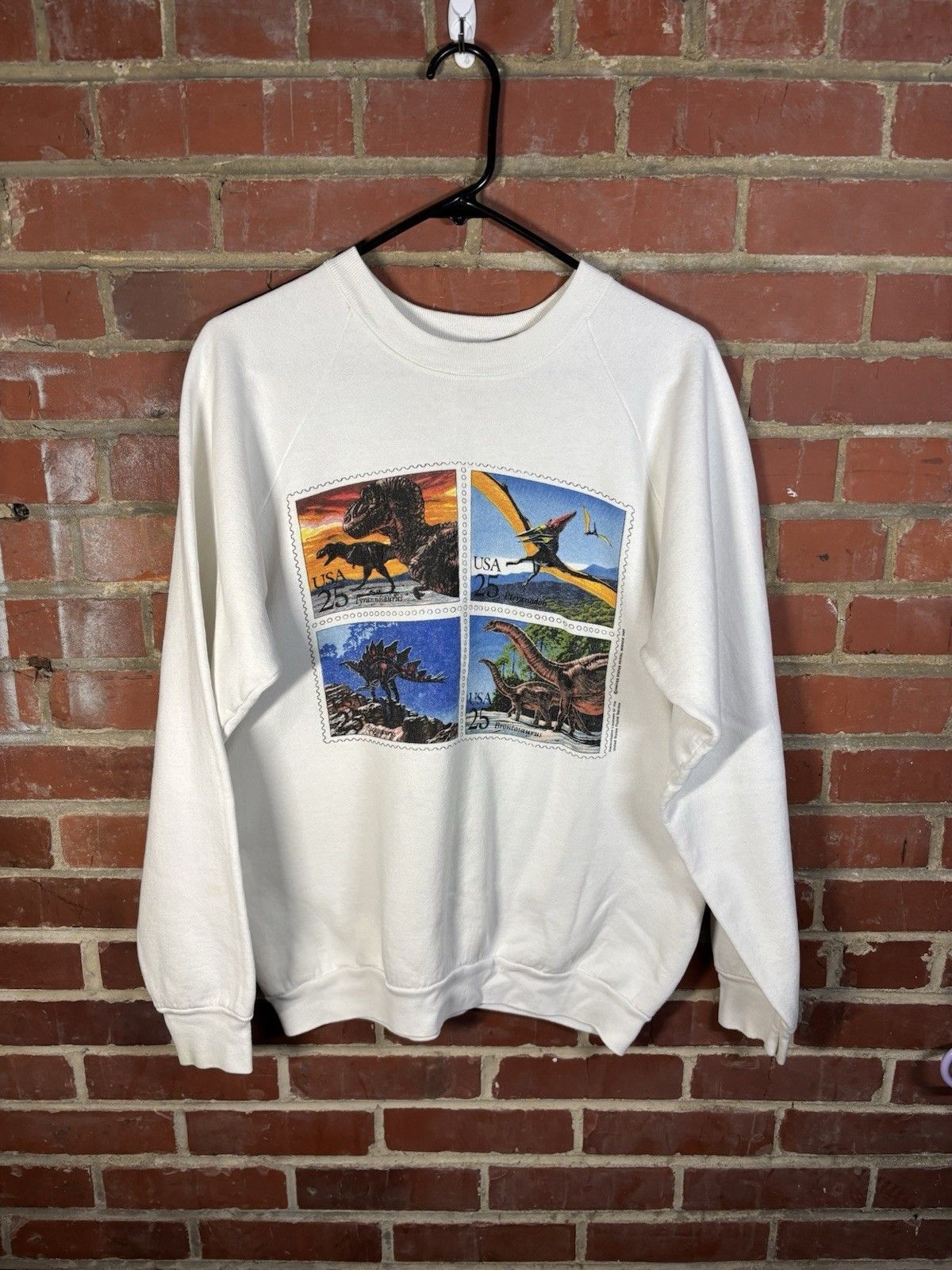 Vintage U.S. Postal Service 1989 Dinosaur Crewneck Sz M