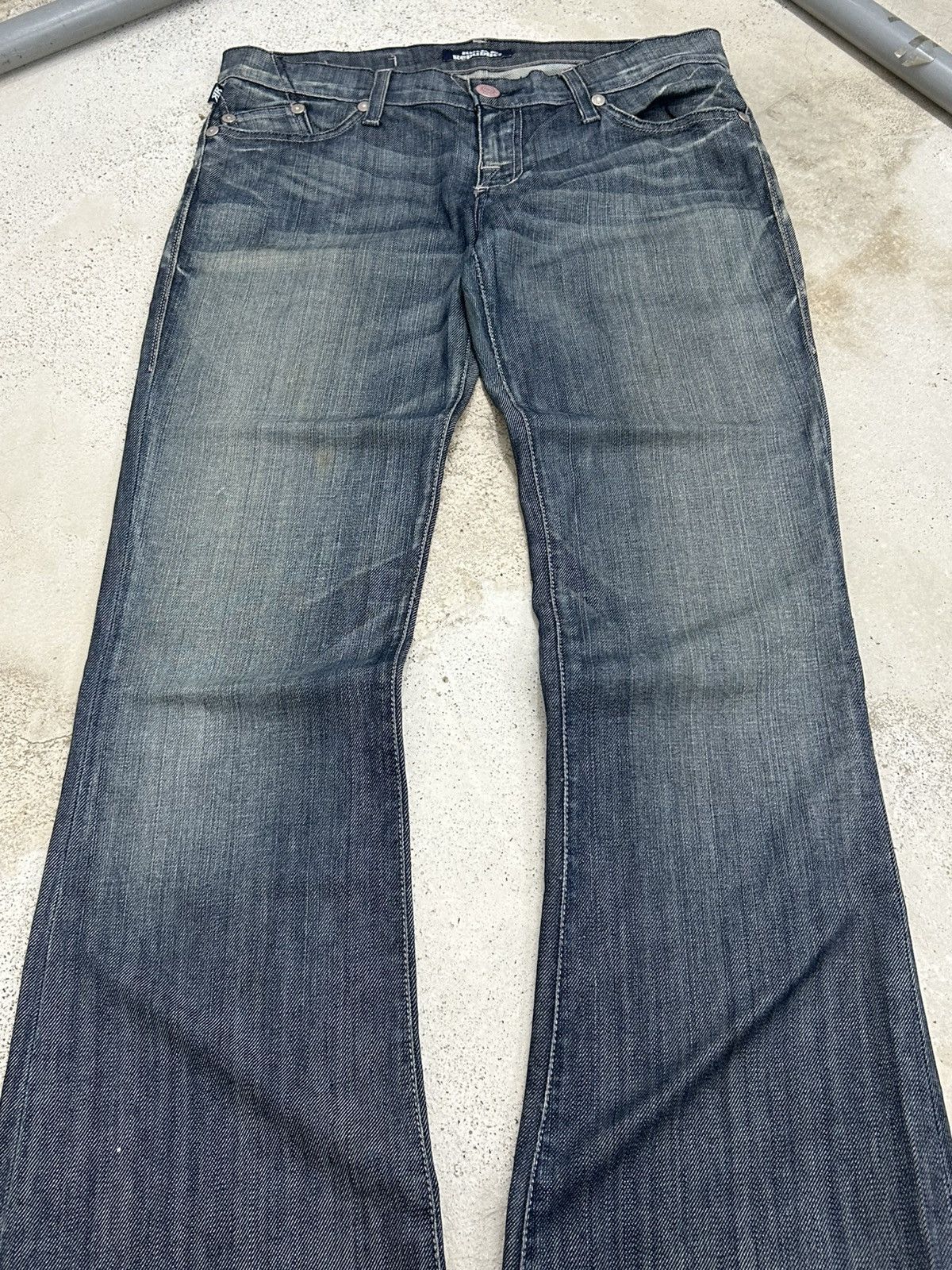 Hysteric Glamour Vintage Extreme Flare Jeans Rock Republic Sanforized Denim Size US 31 - 5 Thumbnail