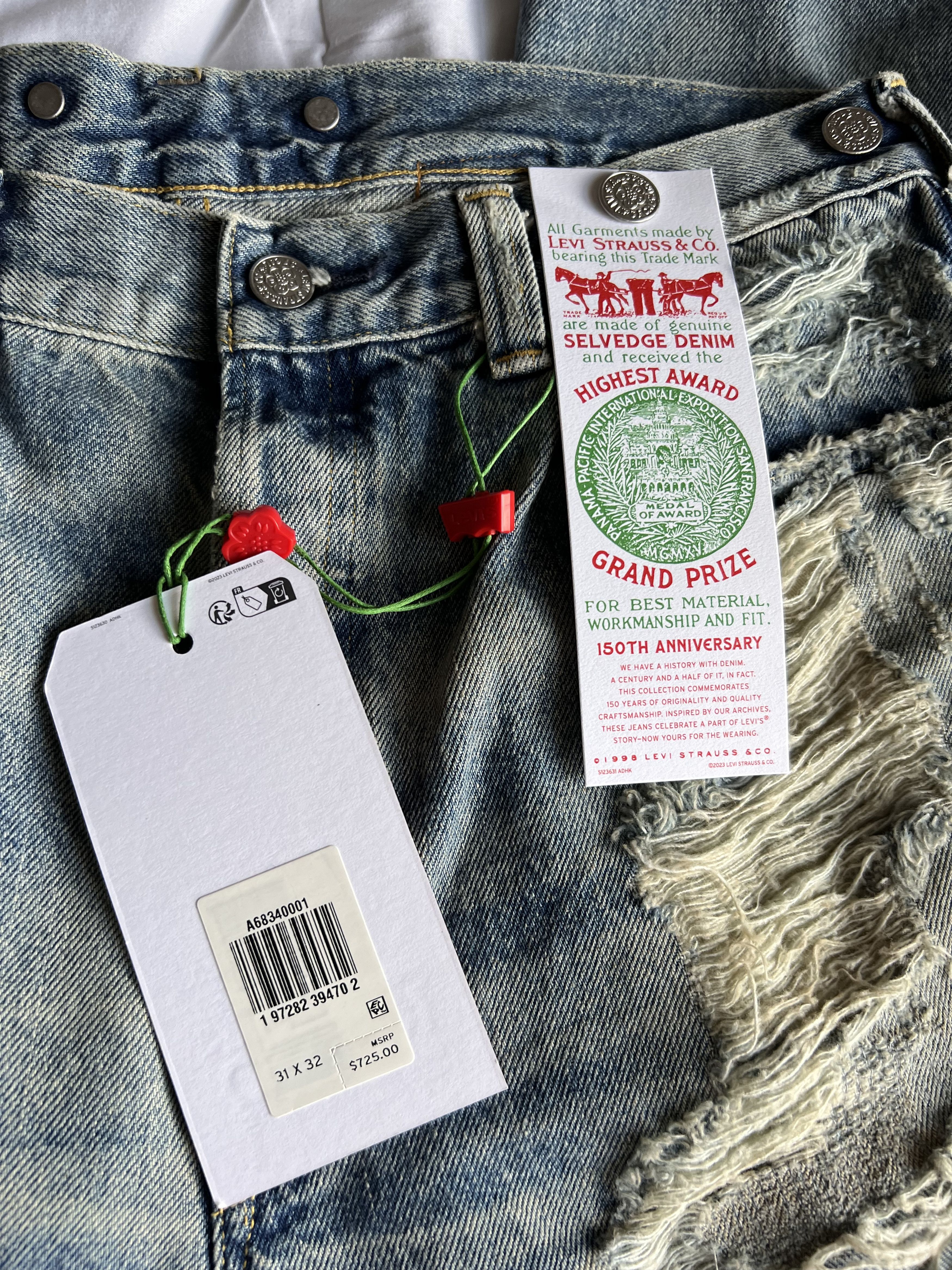 Kenzo × Levi's Levi's KENZO 1933 501 Jeans in BLue Size US 31 - 11 Thumbnail