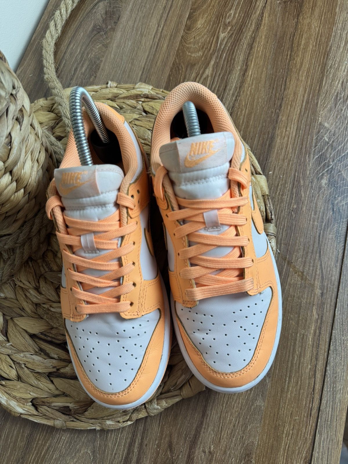 Nike × Nike ACG Nike Dunk low peach cream leather sneakers size 38 Size US 7 / IT 37 - 8 Thumbnail