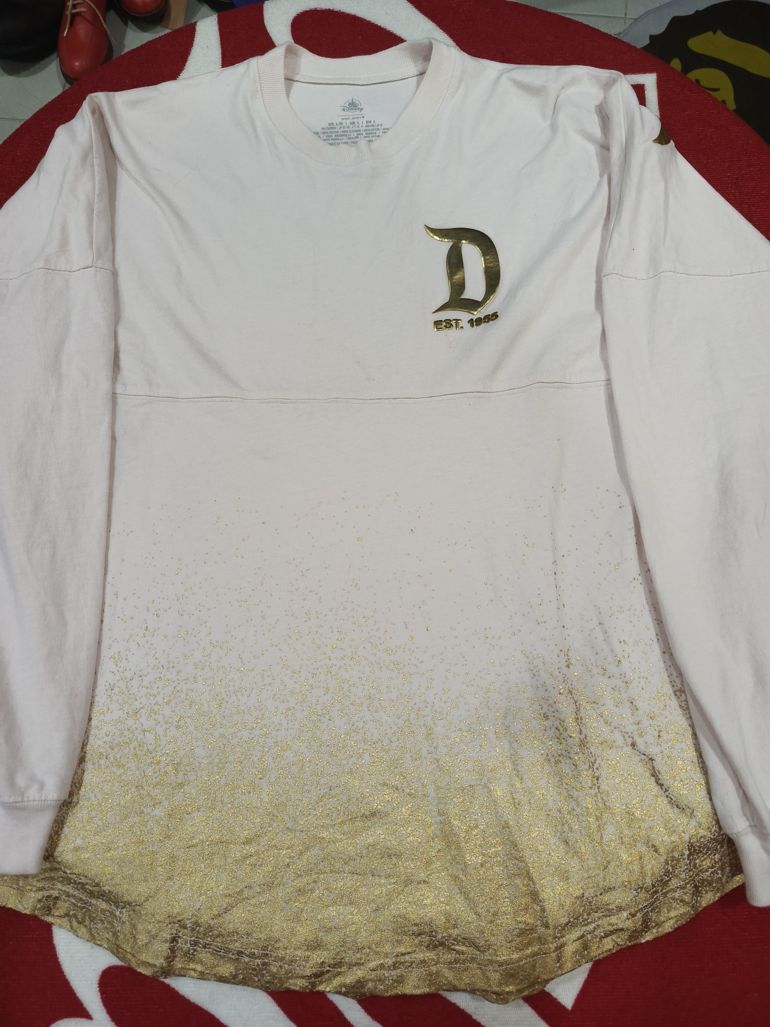 Disney Disneyland Spirit Jersey with a golden logo. Size US L / EU 52-54 / 3 - 5 Thumbnail