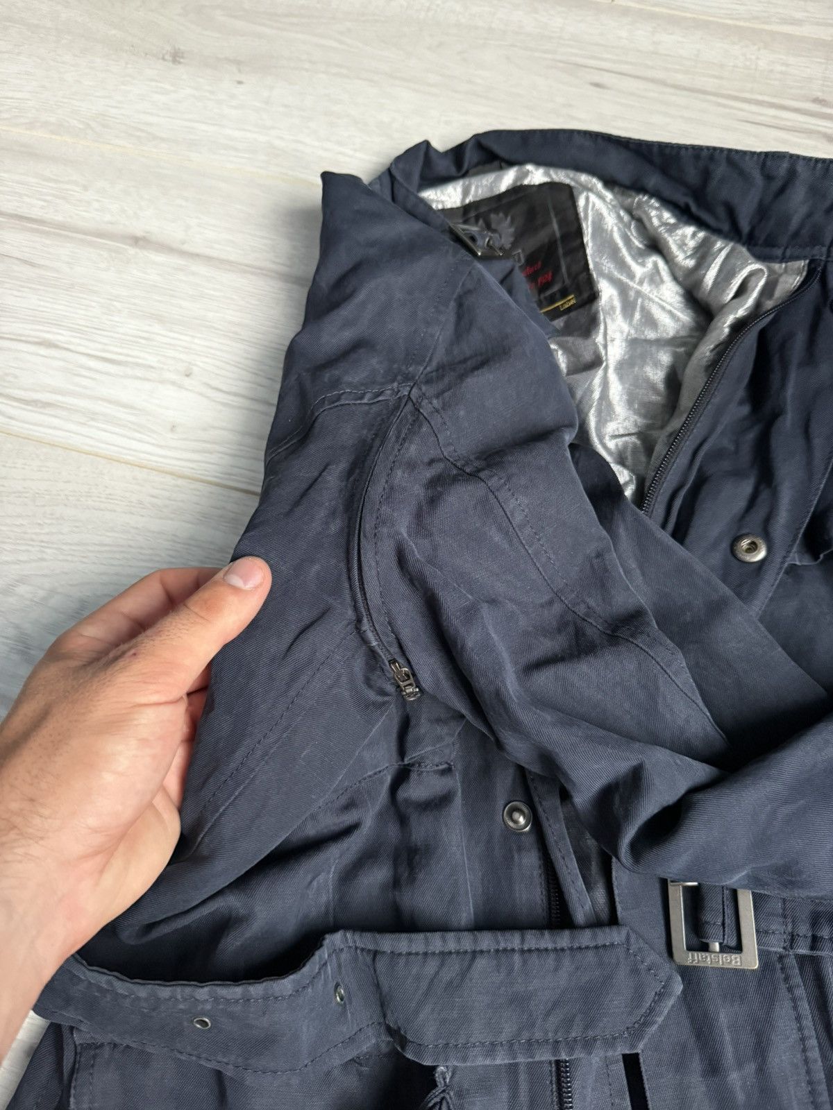 Belstaff Vintage Belstaff Linen Jacket rare made in Italy Size S / US 4 / IT 40 - 3 Thumbnail