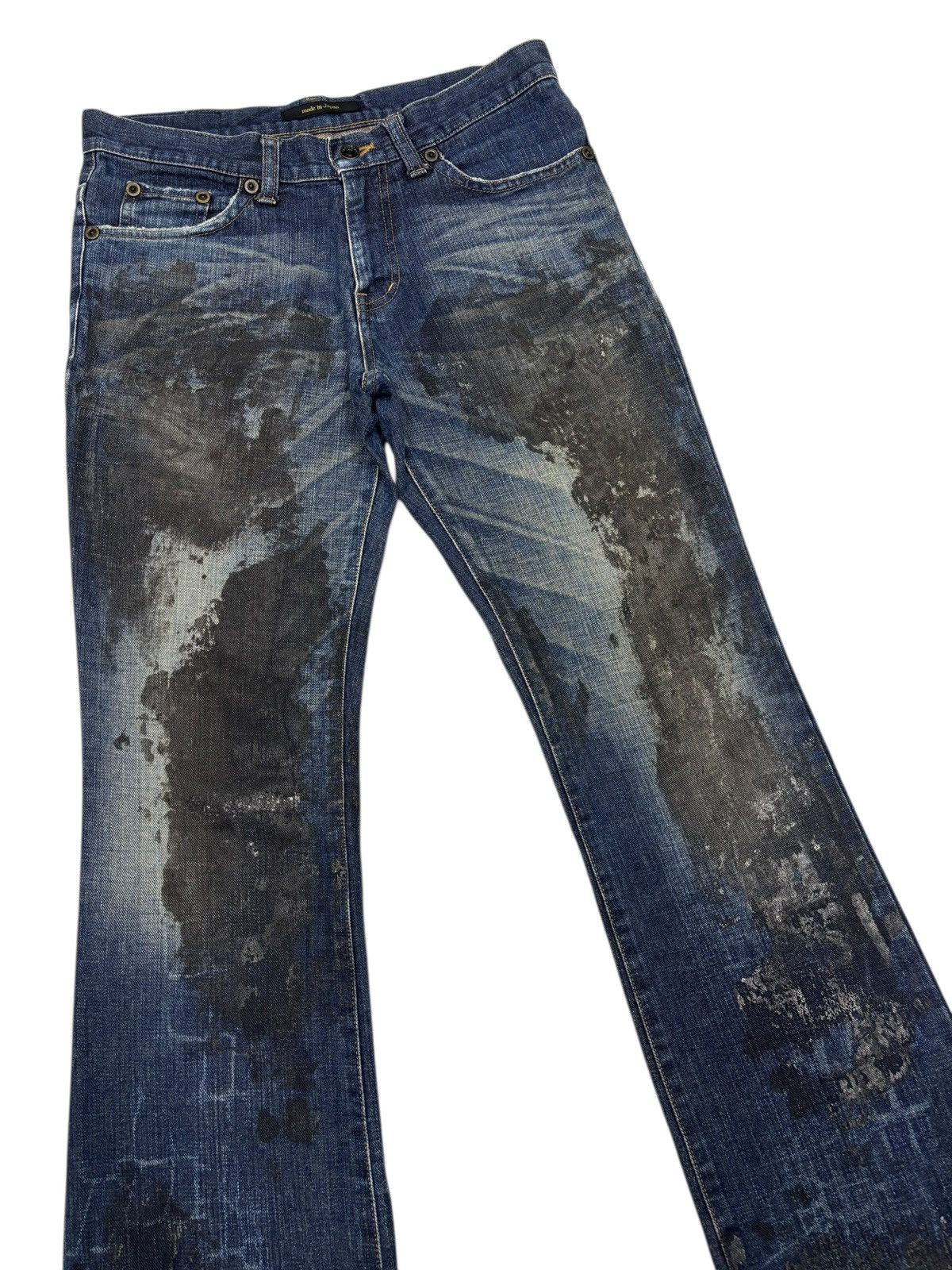 If Six Was Nine Semantic Design Snake Python Pattern Flare Jeans Bootcut Size US 32 / EU 48 - 7 Thumbnail