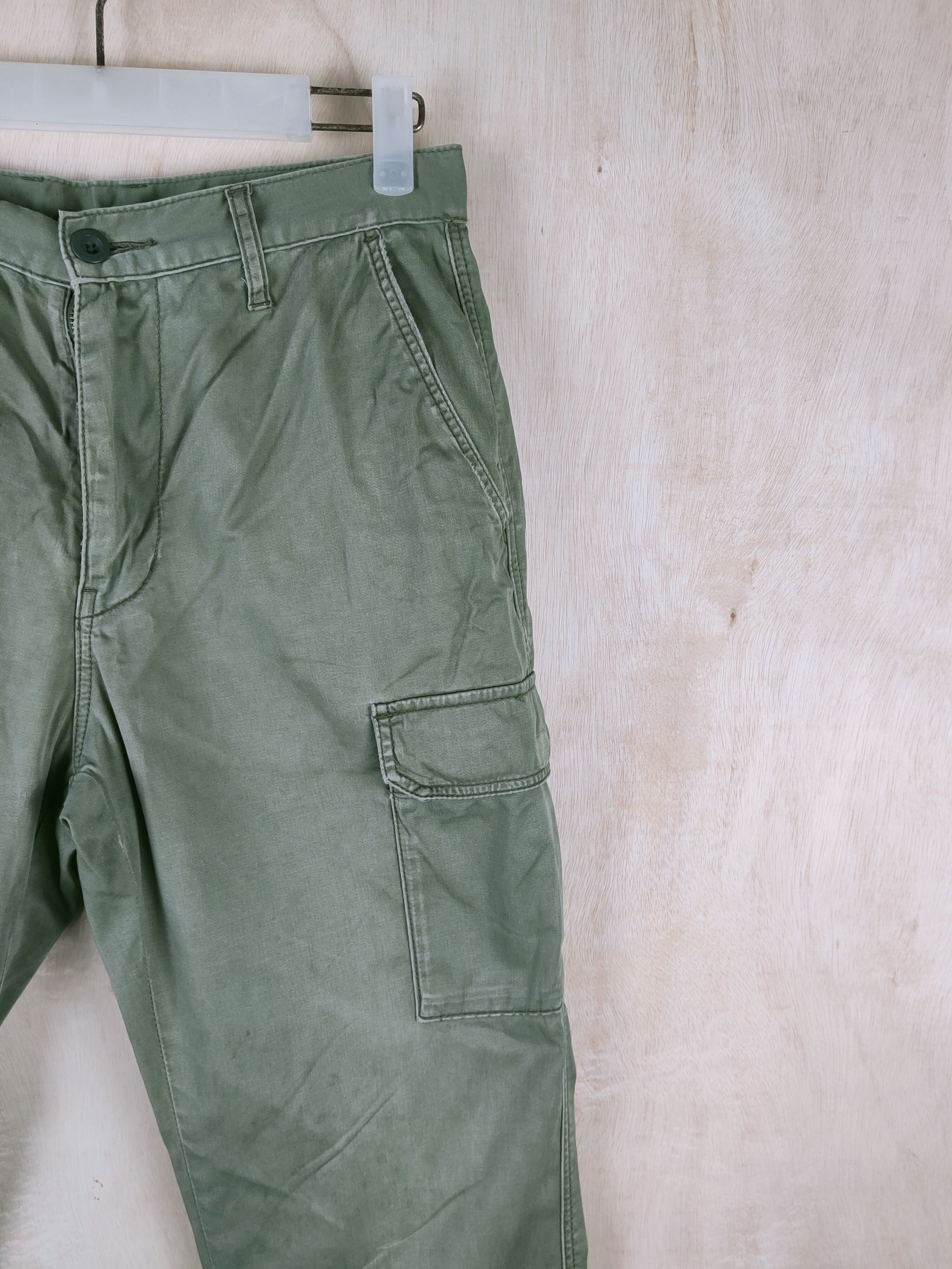 Japanese Brand Japanese Brand Green Multipocket Tactical Cargo Pants #S2485 Size US 29 - 5 Thumbnail