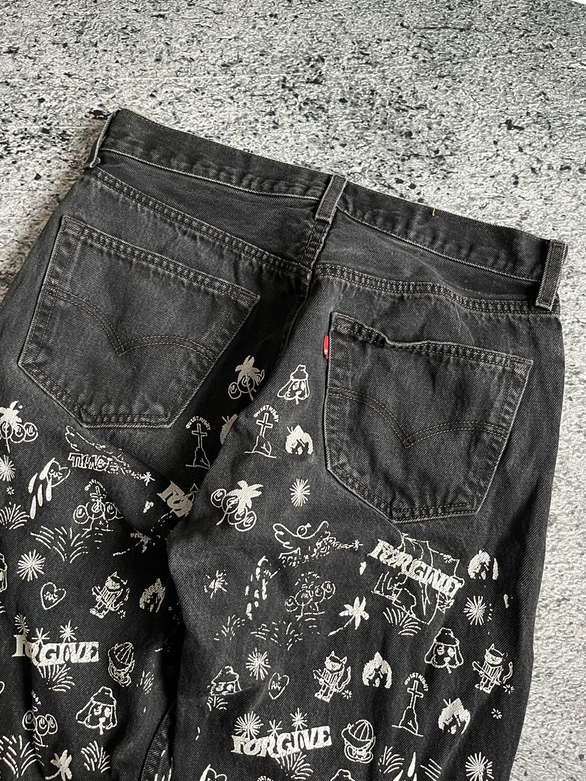 Levi's Vintage Clothing Vintage Levi’s Custom full printed Denim Jeans Size US 32 / EU 48 - 4 Thumbnail