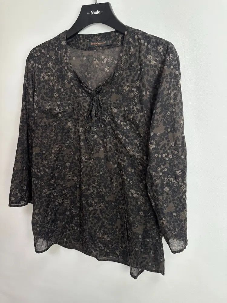 Undercover Undercover 03ss SCAB flower print Henry shirt Size US M / EU 48-50 / 2 - 4 Thumbnail