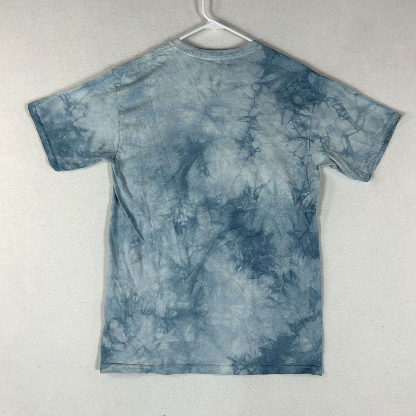 The Mountain The Mountain Tie Dye Short Sleeve Graphic Tee Unisex Medium Blue Psychedelic Dog Size US 31 - 4 Thumbnail