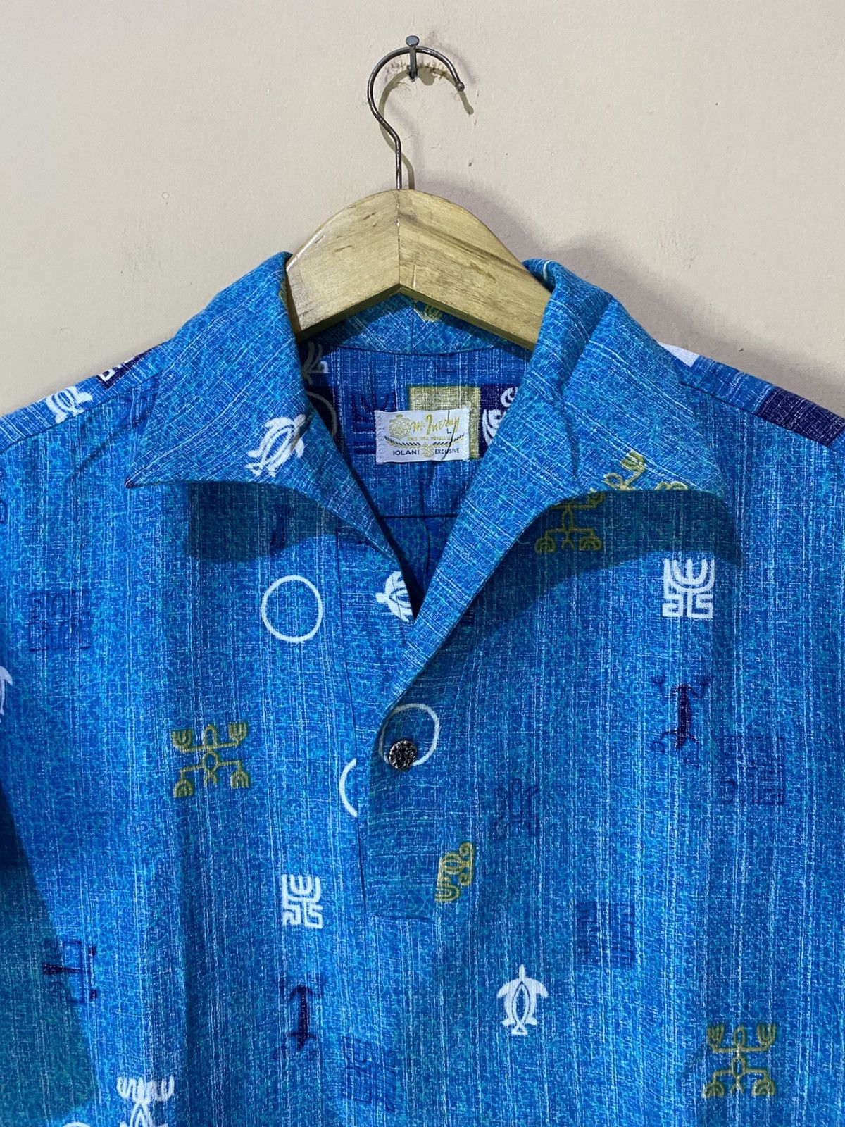 Vintage 60s Rare Vintage McInerry Hawaiian Pattern Button Shirt Size US L / EU 52-54 / 3 - 4 Thumbnail