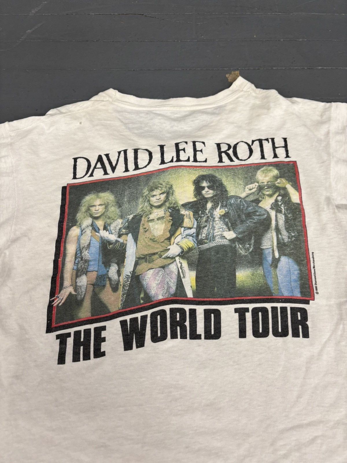Band Tees × Vintage Vintage 1986 David Lee Roth World Tour tee Size US L / EU 52-54 / 3 - 9 Thumbnail