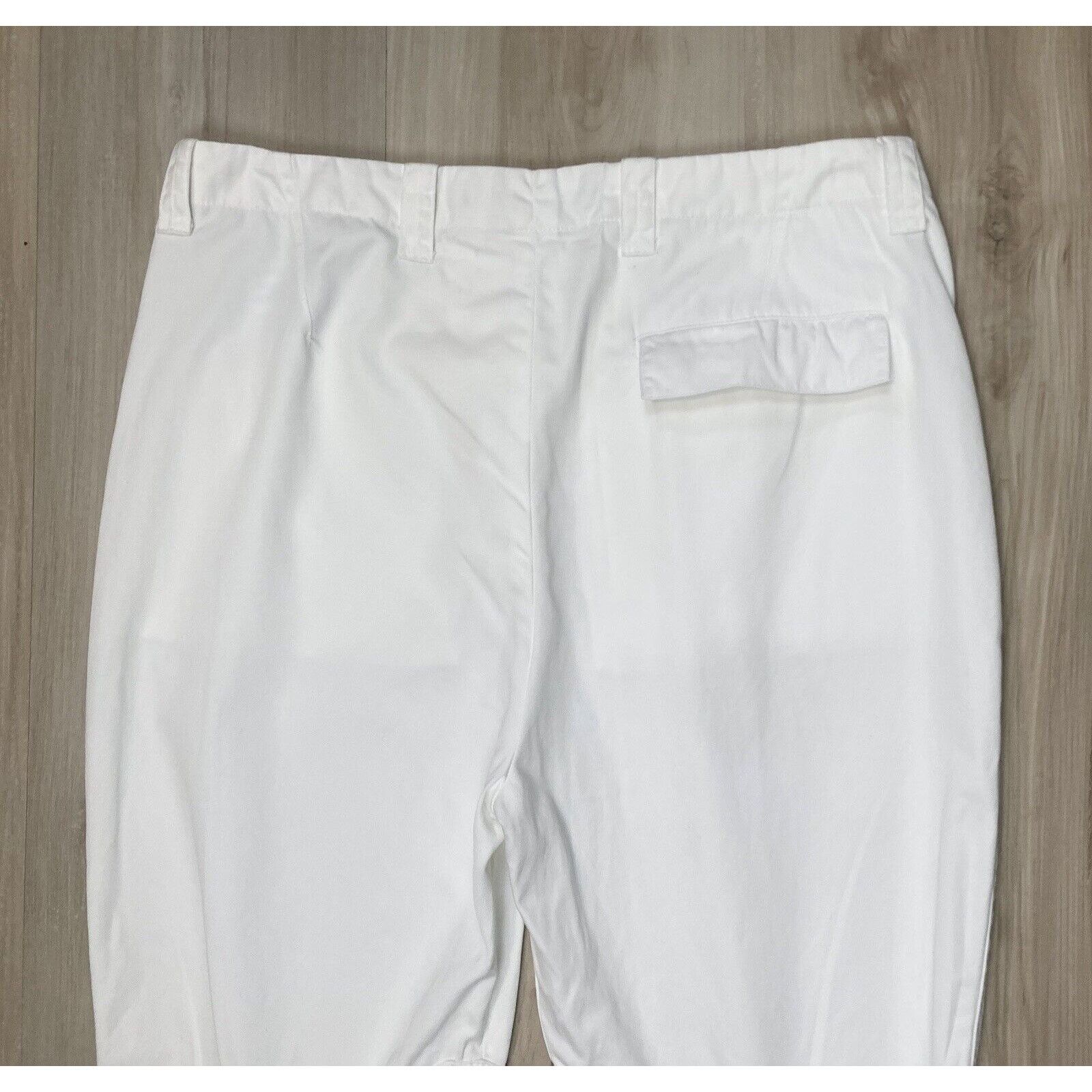 Balenciaga BALENCIAGA Women’s 6 US /36 EU Pants Crop White Y2K Vintage Size 28" / US 6 / IT 42 - 4 Thumbnail