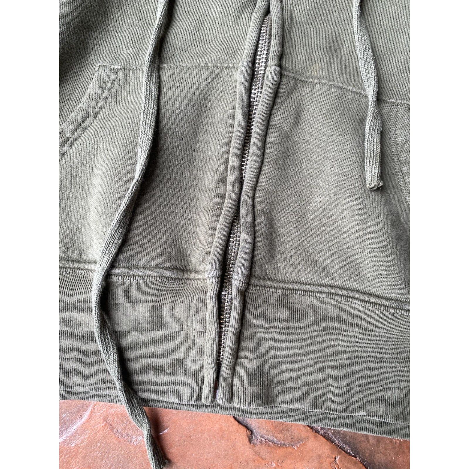 Nili Lotan VINTAGE? Nili Lotan Callie Hoodie Sweatshirt Women’s Small Full Zip Green Distressed Size S / US 4 / IT 40 - 5 Thumbnail