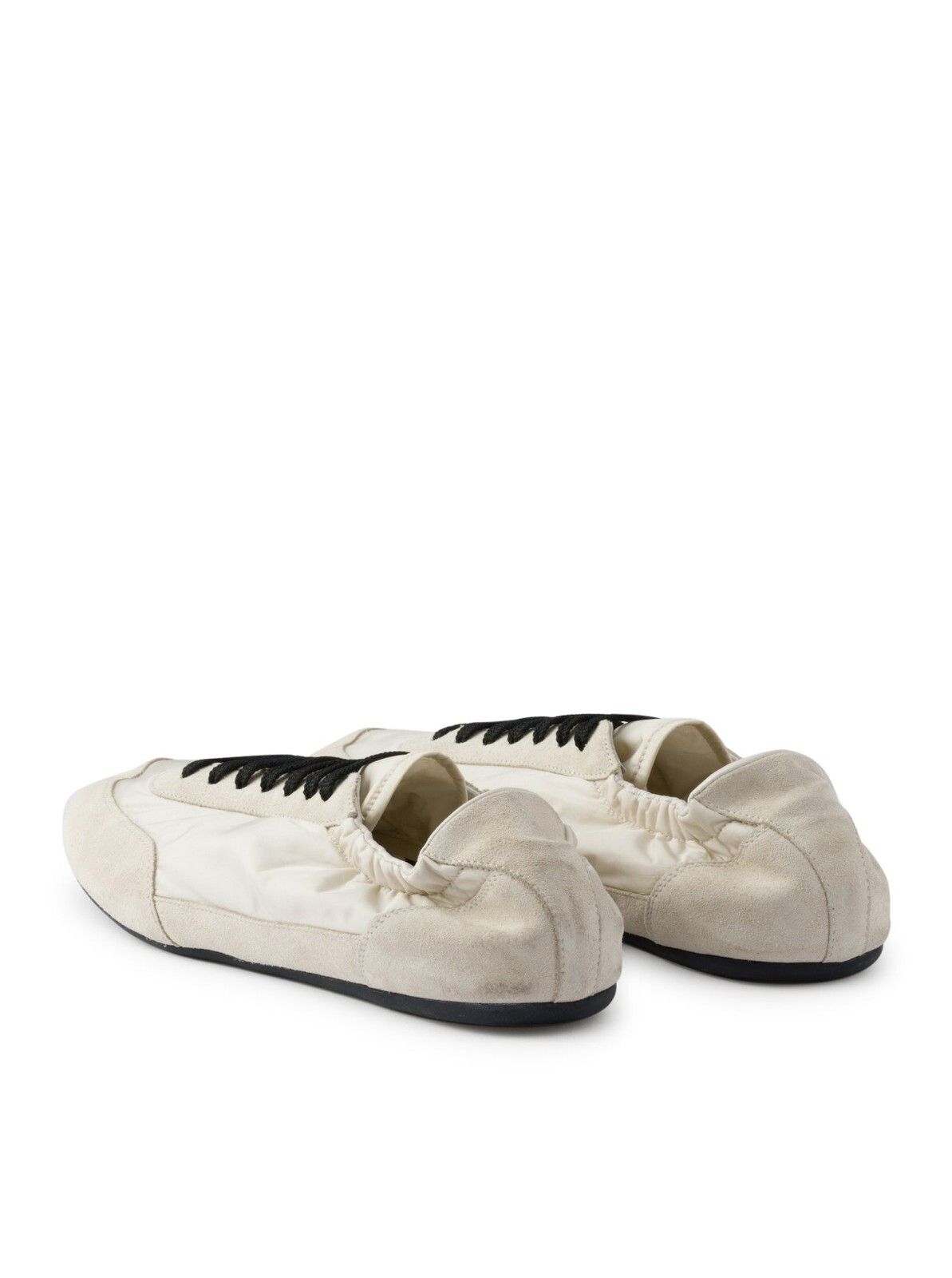 Prada PRADA Collapse $975 Ivory Re-Nylon Suede Sneakers New Size US 8 / IT 38 - 3 Thumbnail