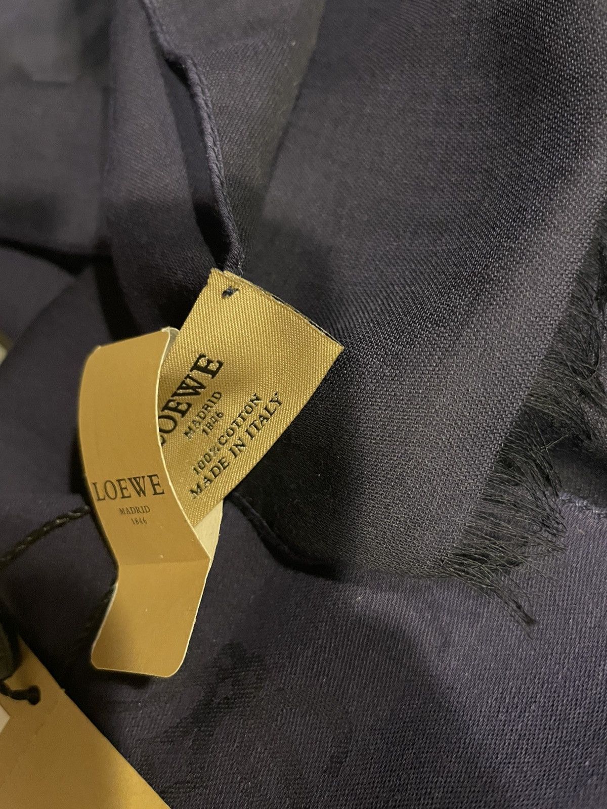 Loewe Loewe navy blue scarf Size ONE SIZE - 7 Thumbnail