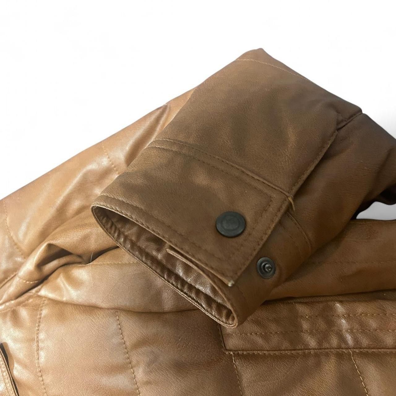 Japanese Brand Asnas Bondage Leather Puffer Jacket Size US L / EU 52-54 / 3 - 5 Thumbnail