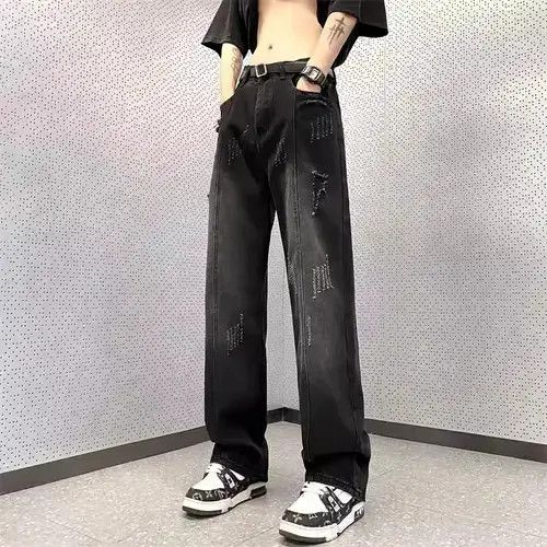 Japanese Brand Vintage loose fitting straight leg jeans Size US 34 / EU 50 - 1 Thumbnail