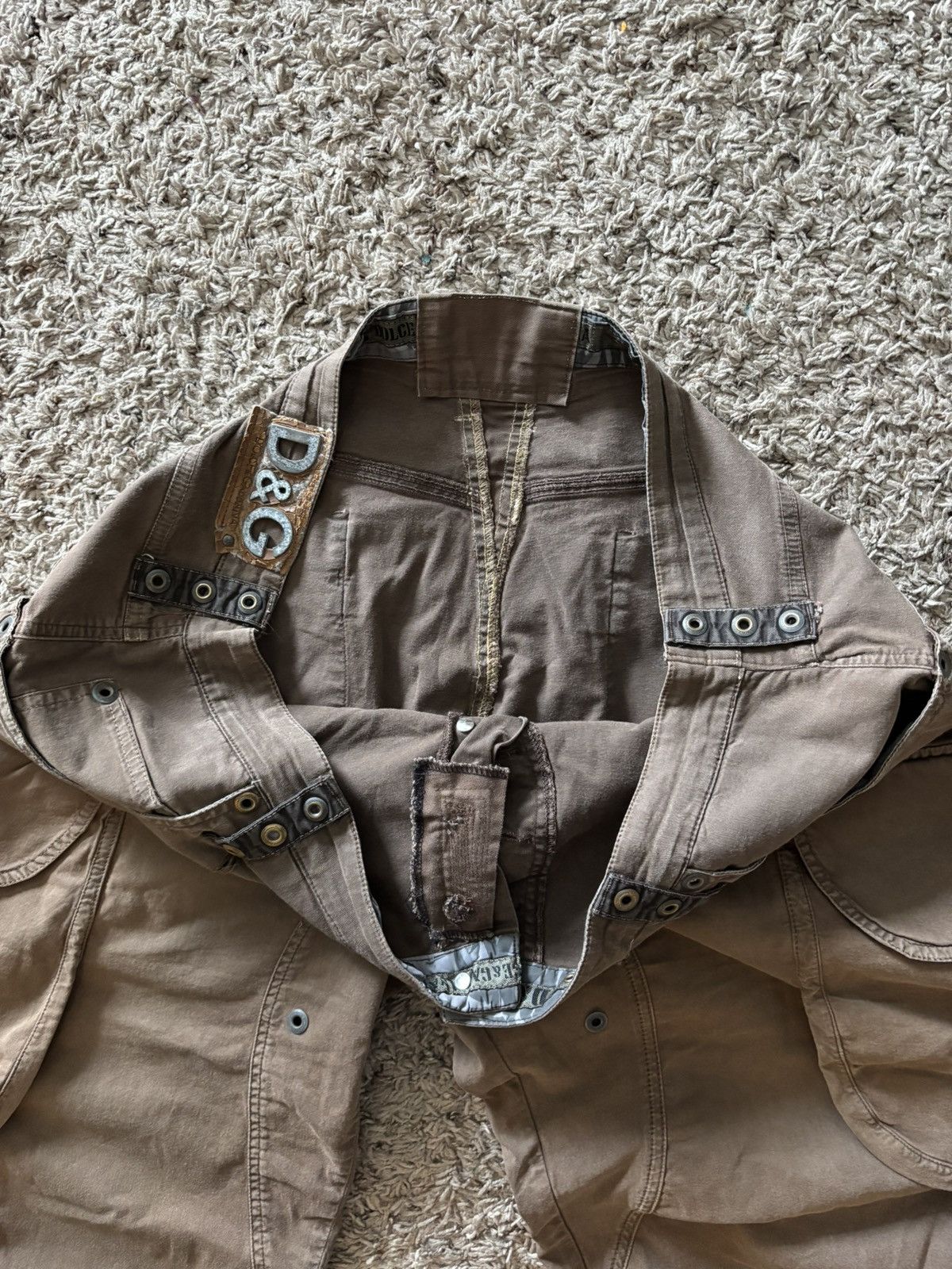 Dolce & Gabbana Ss03 brown dolce & gabbana cargo pants Size US 40 / EU 56 - 7 Thumbnail