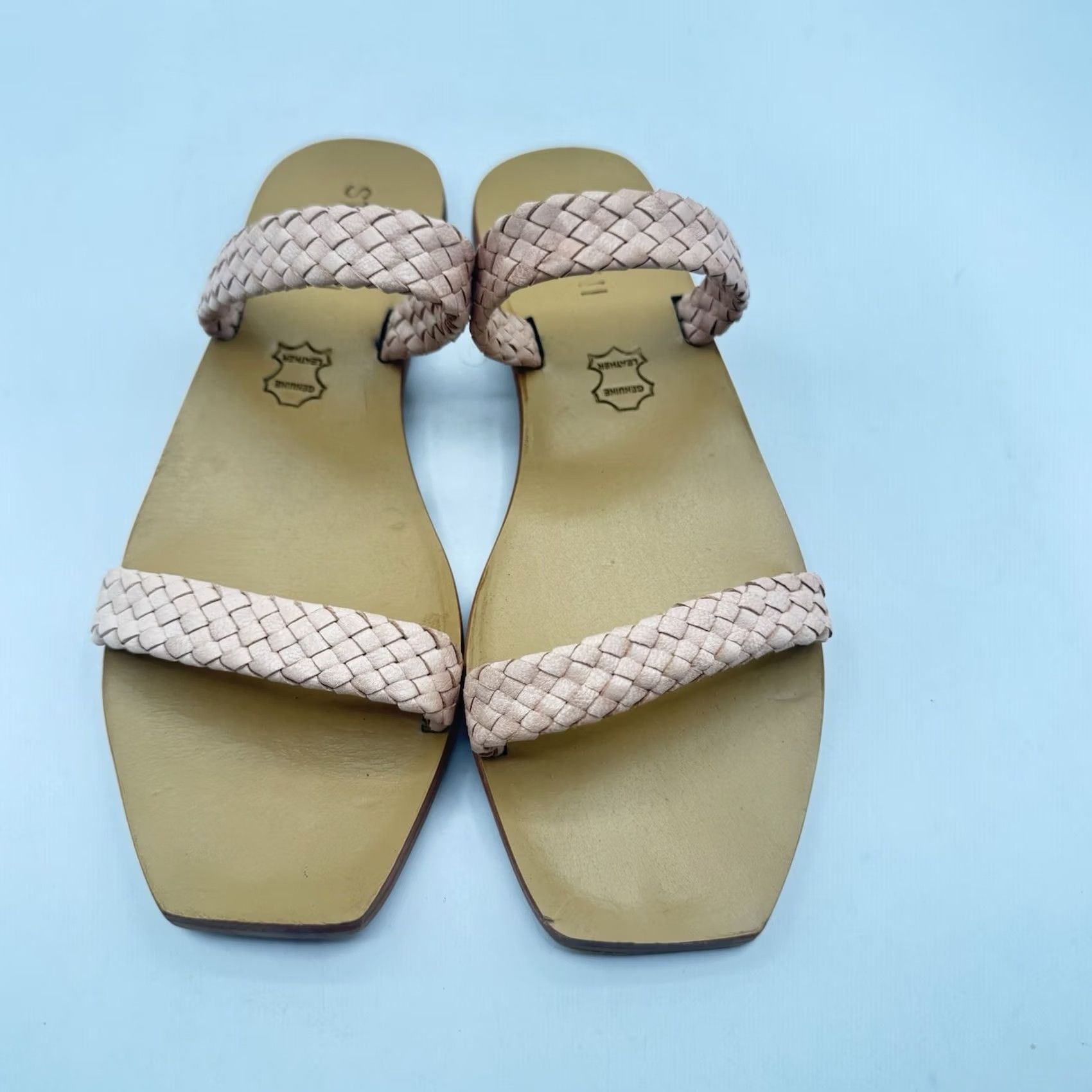 St. Agni St. Agni Julie Braided Leather Sandals Slide Sandal Brown Seashell 37 6.5/7 Women M Size Holiday Summer Spring Size US 6.5 / IT 36.5 - 3 Thumbnail