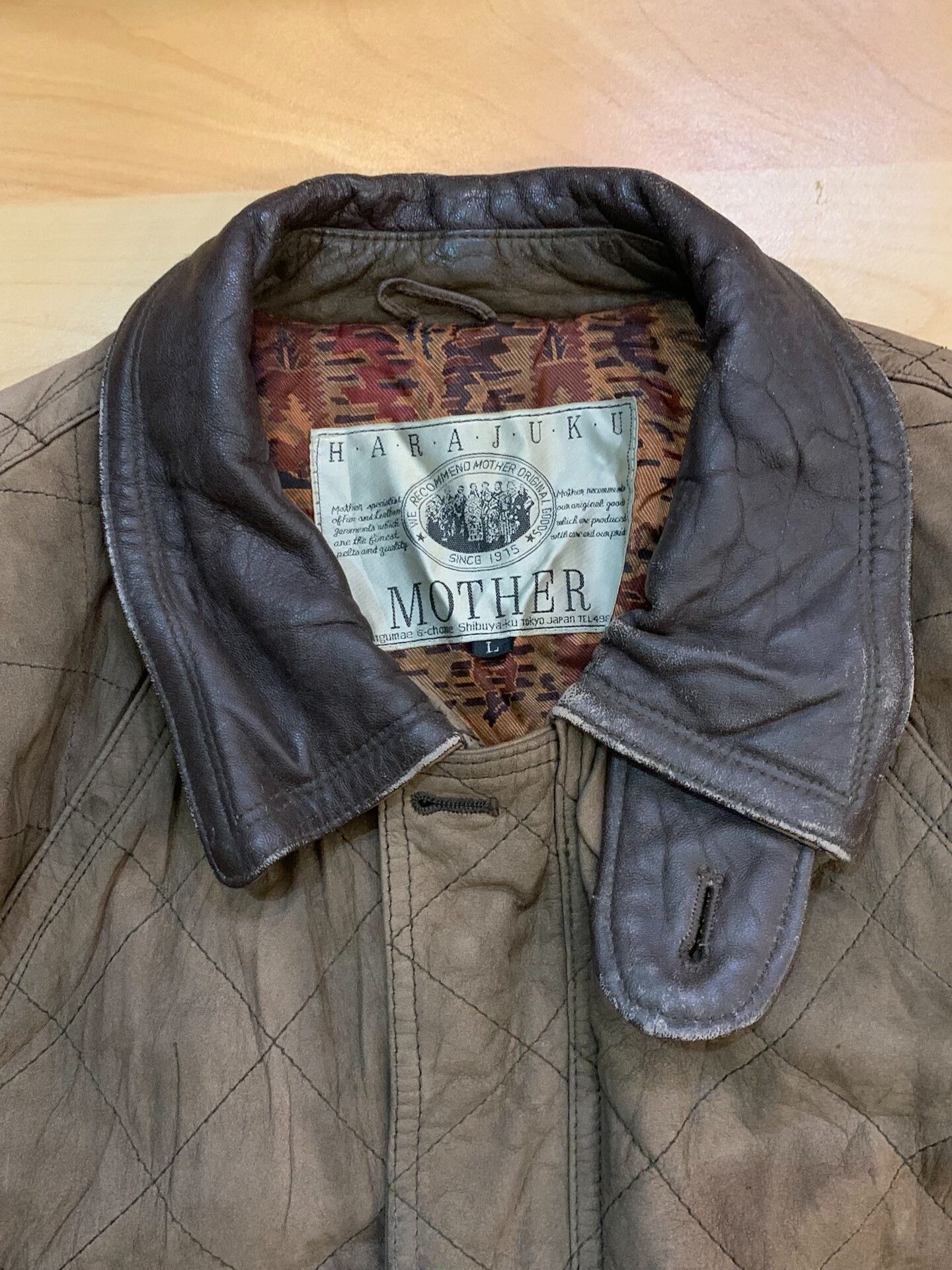 Other Harajuku Leather Jacket Unisex L Size Size US L / EU 52-54 / 3 - 1 Thumbnail