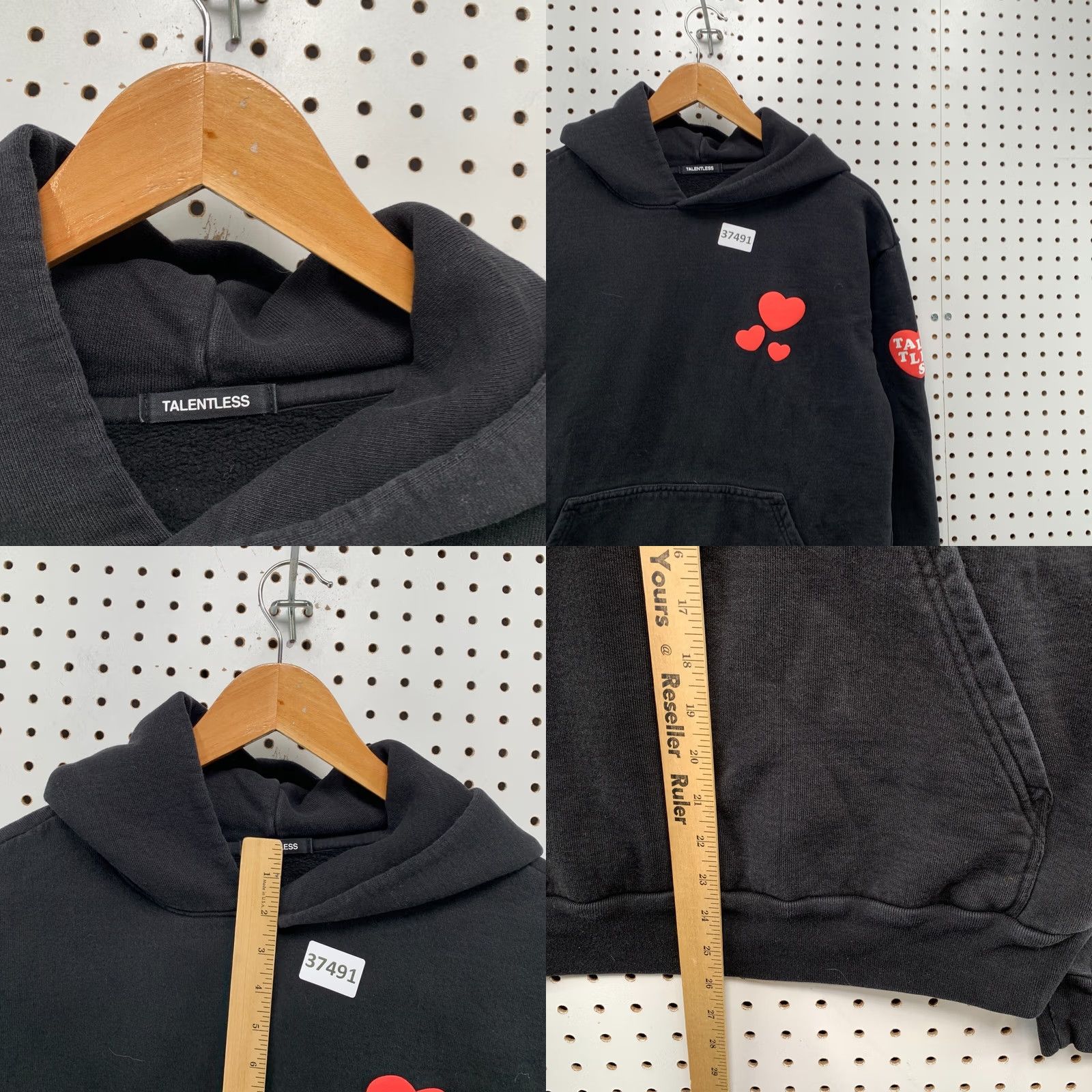 Talentless Talentless Hoodie Mens Small Black Show Me Love Heavyweight Hoodie Size US S / EU 44-46 / 1 - 8 Thumbnail
