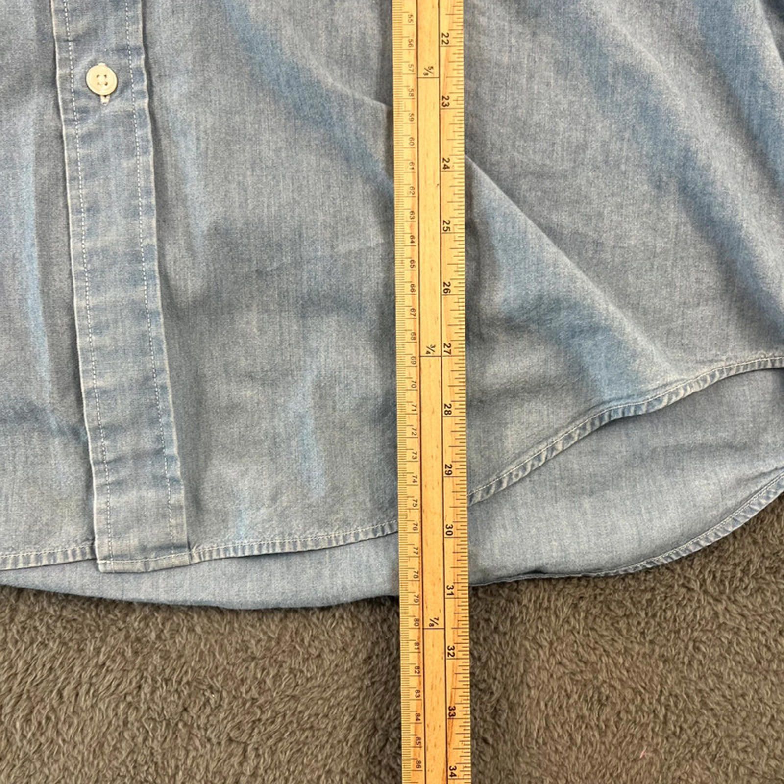 Tommy Hilfiger Vintage Tommy Hilfiger Shirt XL Light Blue Size US XL / EU 56 / 4 - 8 Thumbnail