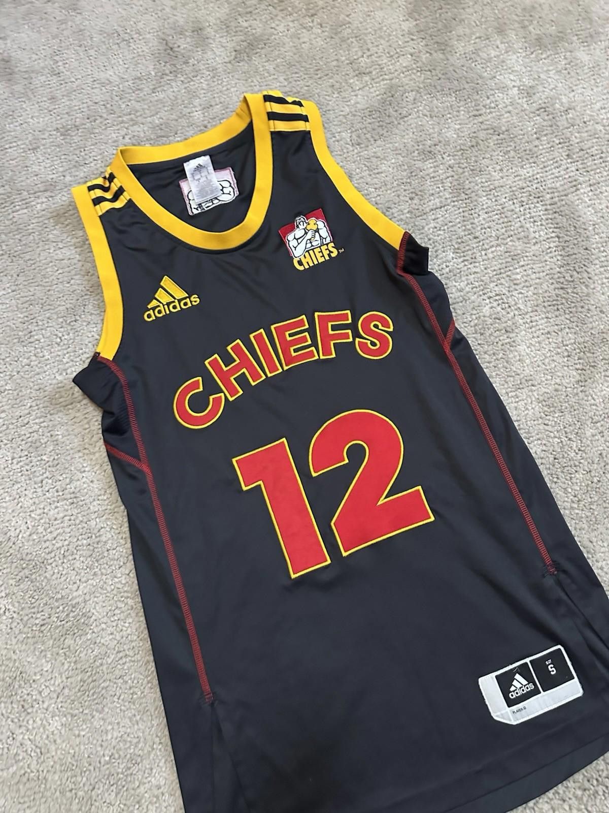 Adidas 2015 CHIEFS RUGBY NO.12 BASKETBALL JERSEY SHIRT Size US S / EU 44-46 / 1 - 3 Thumbnail