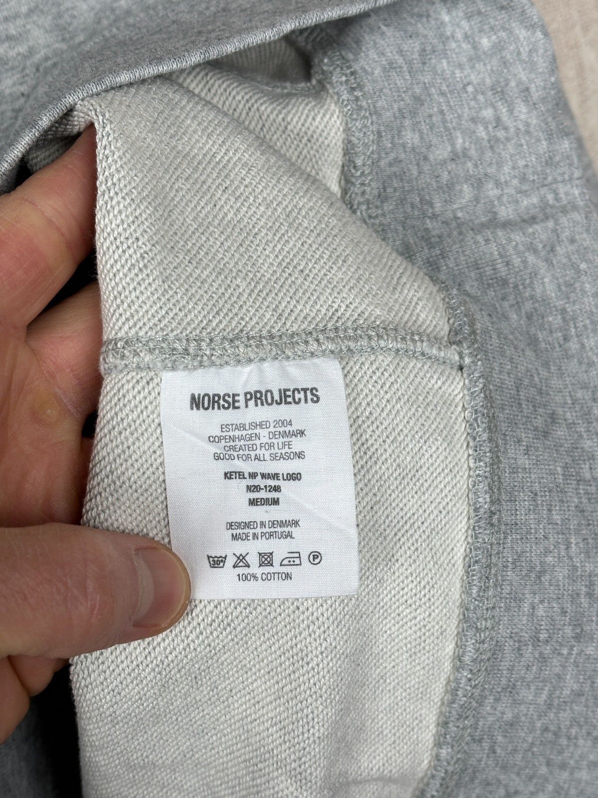 Norse Projects Norse Projects Ketel NP Wave Logo Crew Neck Sweatshirt Size US M / EU 48-50 / 2 - 8 Thumbnail