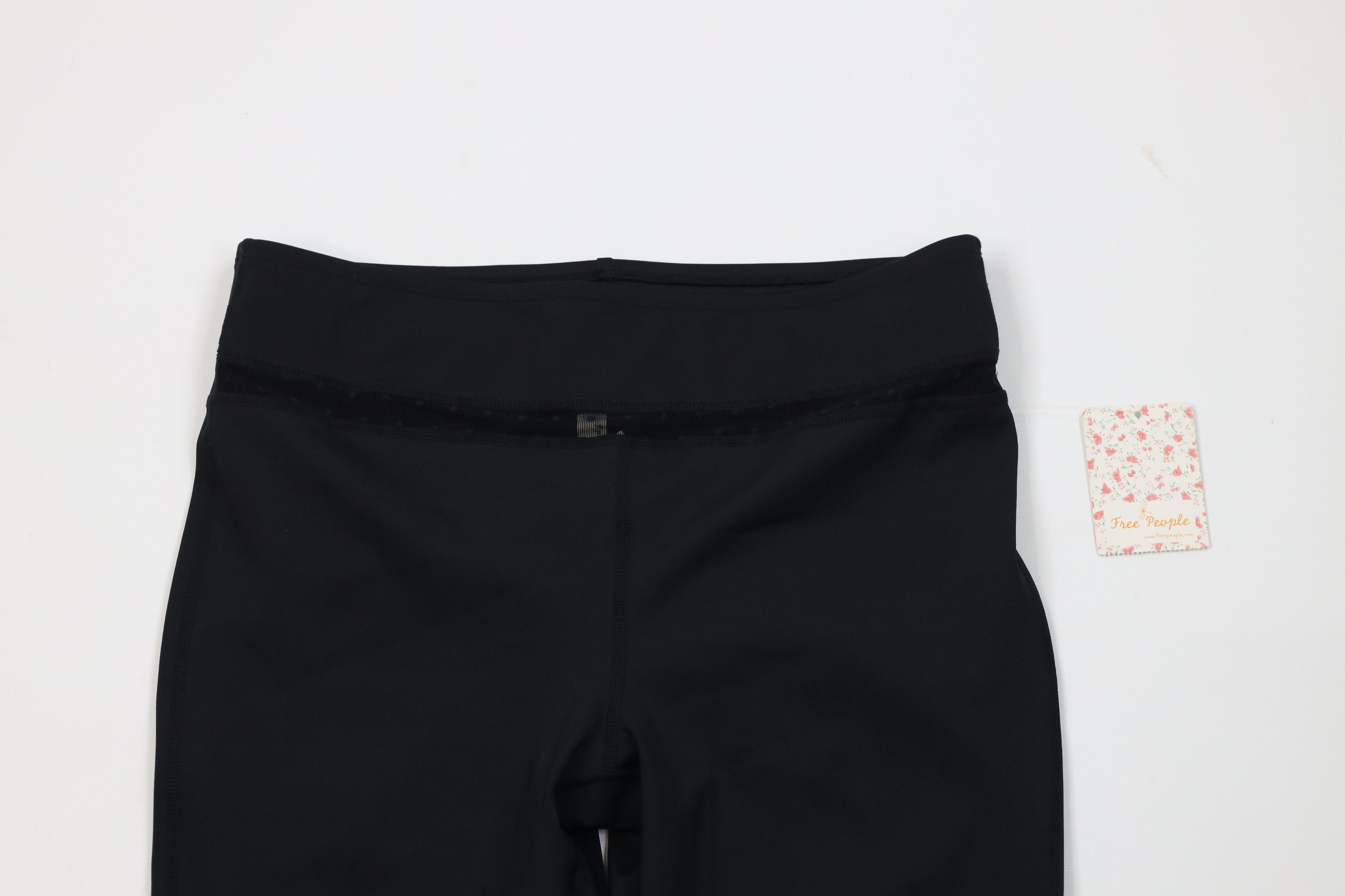 Free People New Free People Mesh Polka Dot Elena Leggings Pants Black Size 28" / US 6 / IT 42 - 2 Thumbnail