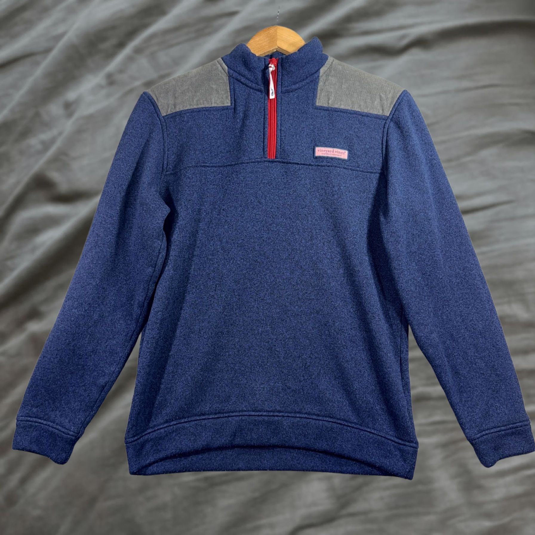 Vineyard Vines Vineyard Vines Sweatshirt Mens Small Blue Gray Quarter Zip Fleece Pullover Logo Size US S / EU 44-46 / 1 - 1 Thumbnail