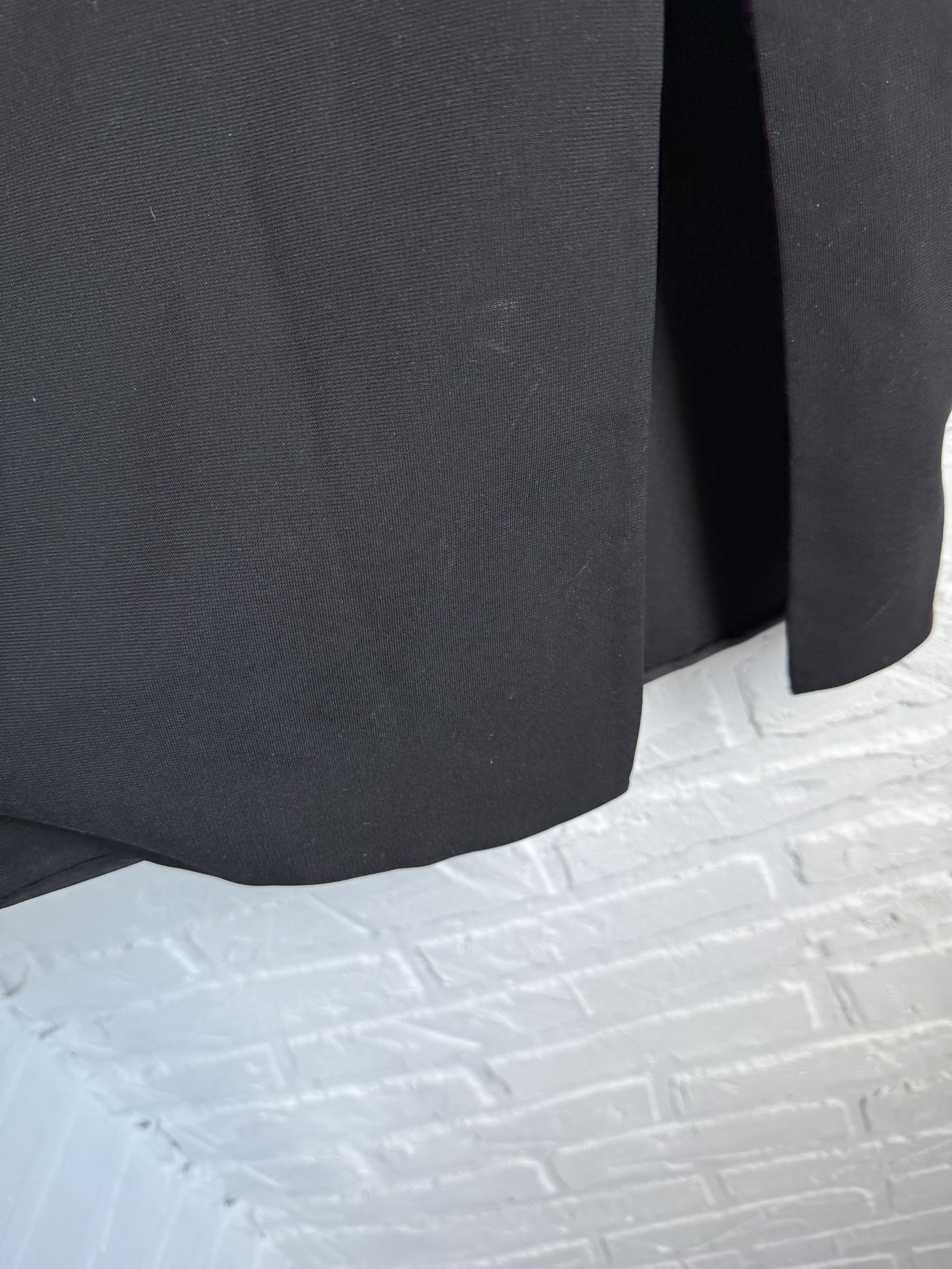 Versace Versace Black Asymmetrical Midi Dress Bow Detail Size L / US 10 / IT 46 - 6 Thumbnail
