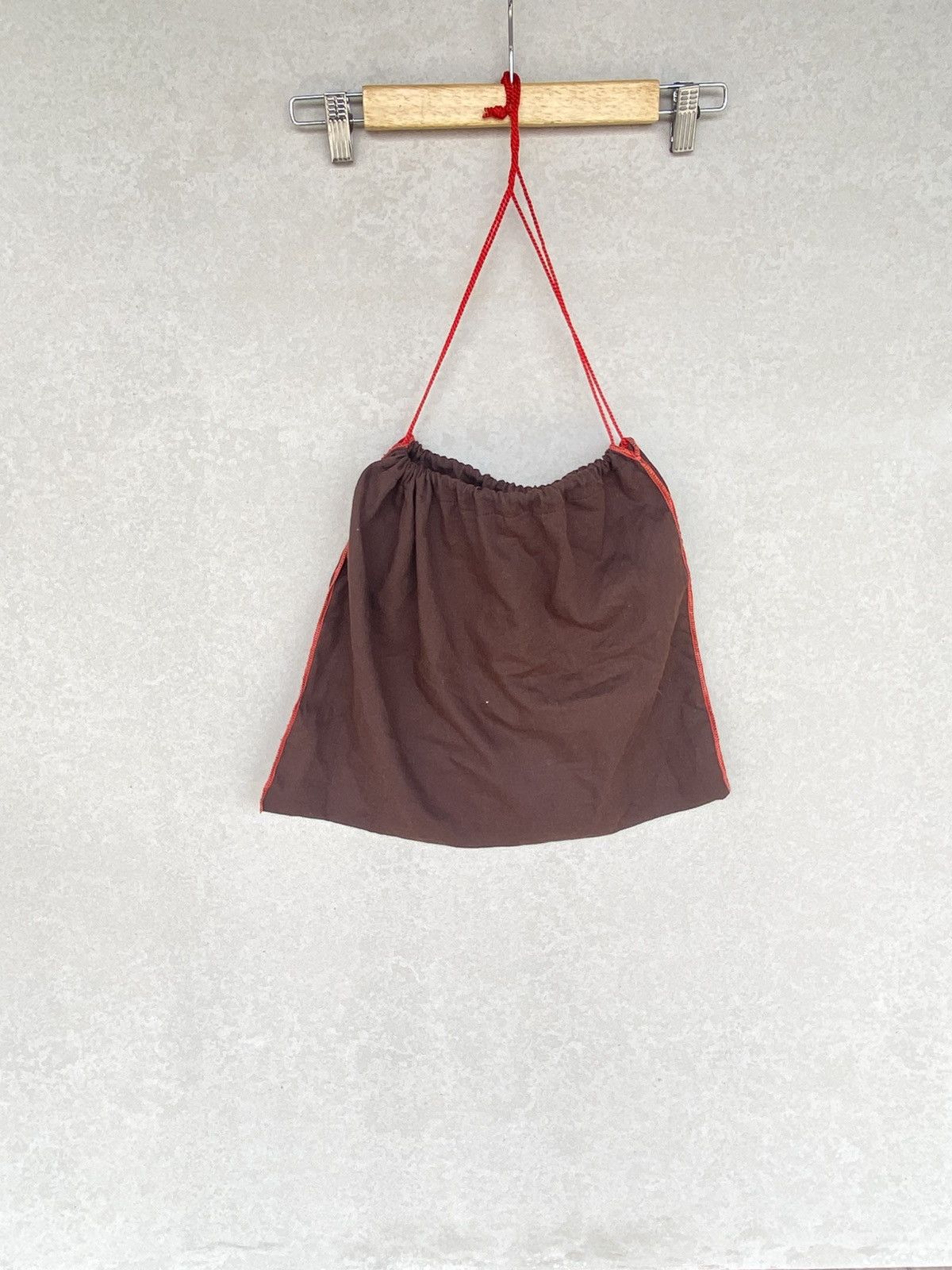 Other Vintage Brown And Red Coach Cotton Drawstring Accessories Size ONE SIZE - 4 Thumbnail